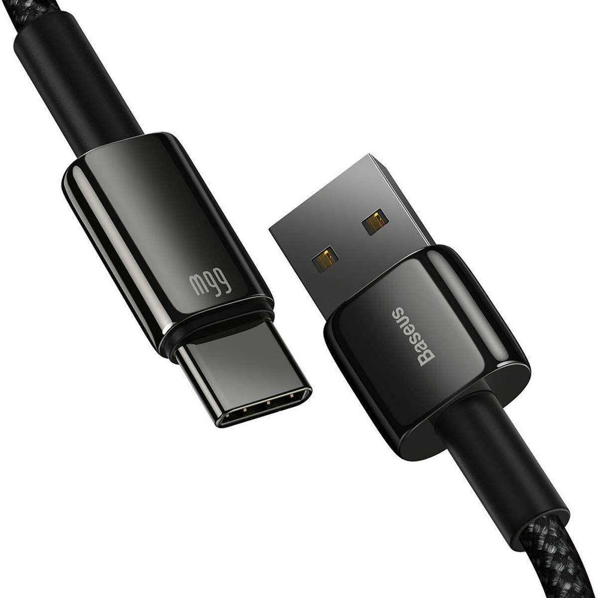 Kép 3/7 - Baseus Tungsten Gold Series USB - USB-C töltőkábel, 66W (11V/6A), 1m, fekete (CATWJ-B01)