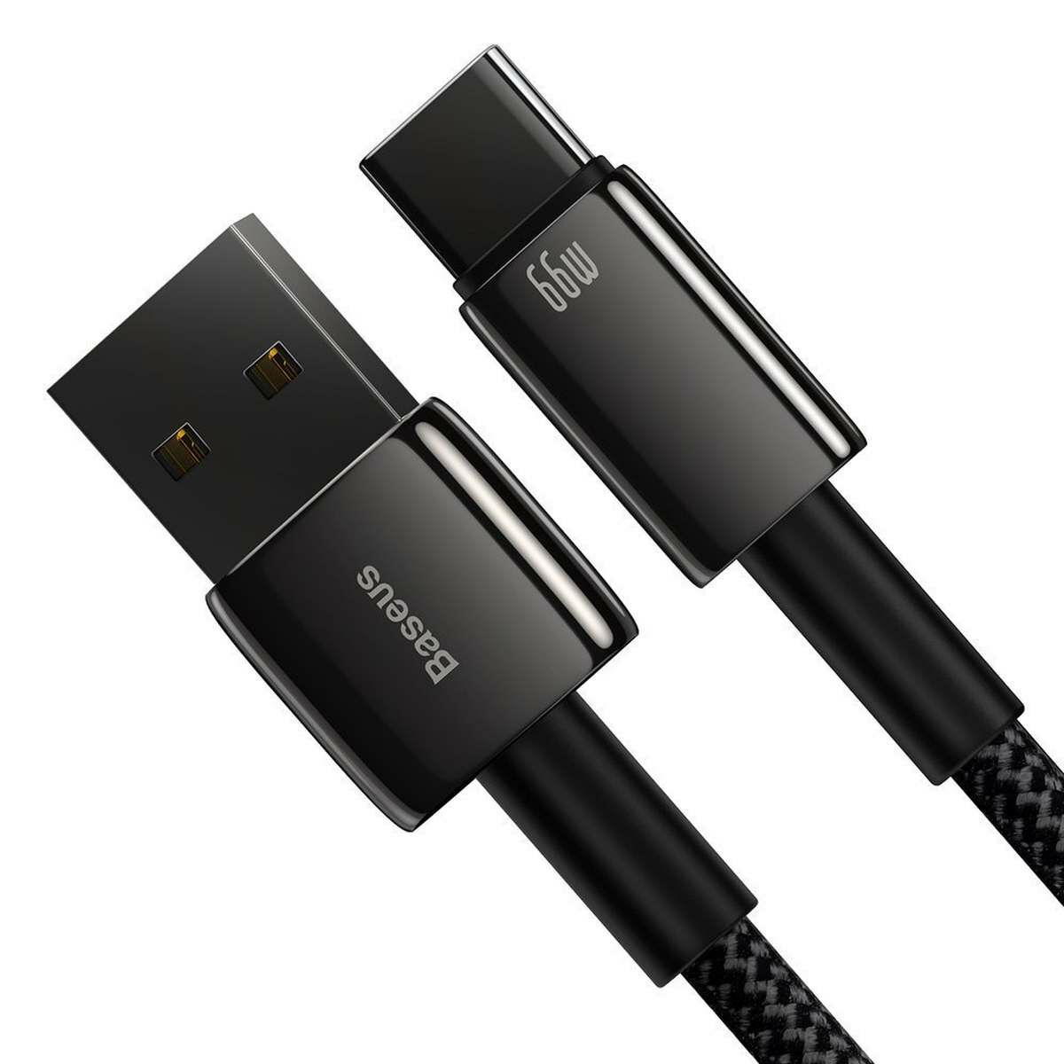 Kép 4/7 - Baseus Tungsten Gold Series USB - USB-C töltőkábel, 66W (11V/6A), 1m, fekete (CATWJ-B01)