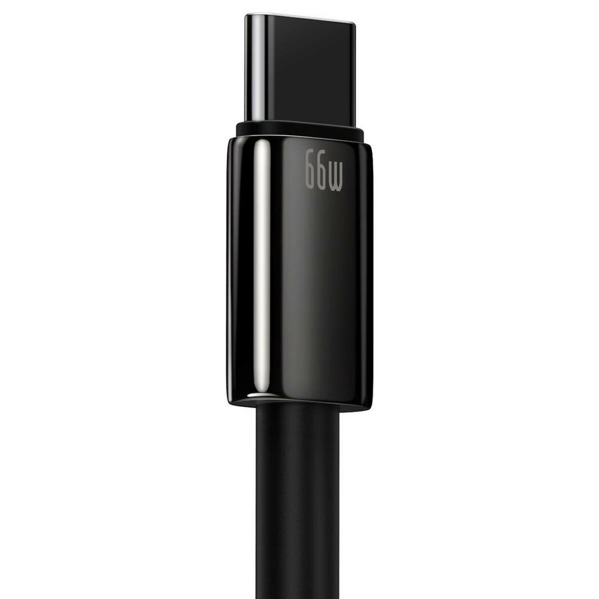 Kép 5/7 - Baseus Tungsten Gold Series USB - USB-C töltőkábel, 66W (11V/6A), 1m, fekete (CATWJ-B01)