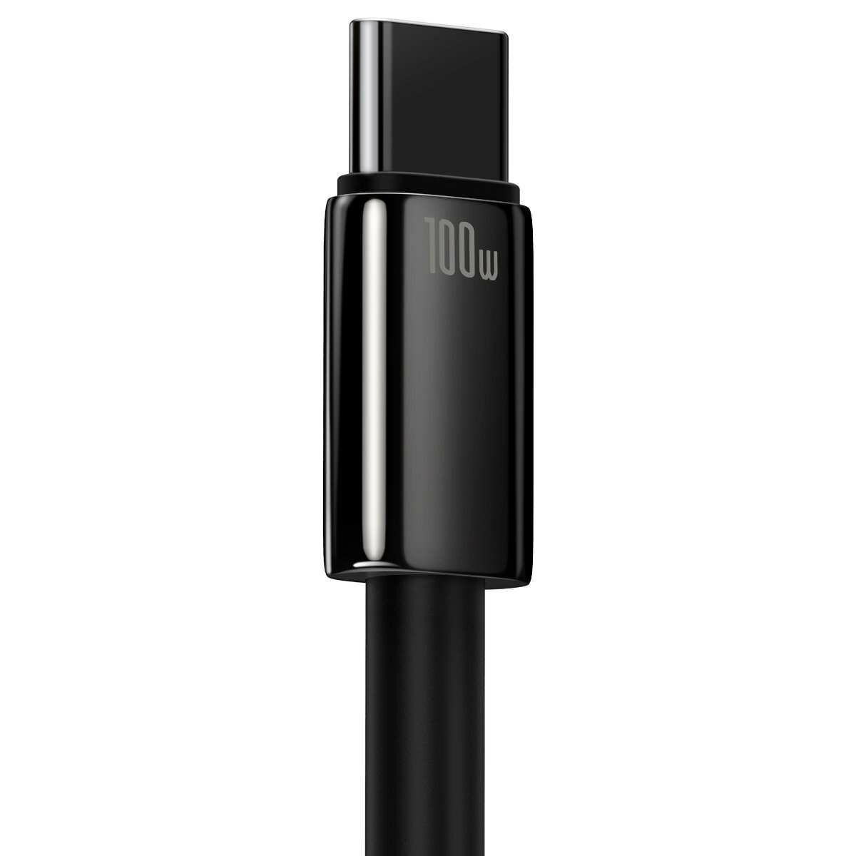 Kép 5/7 - Baseus Tungsten Gold Series USB - USB-C töltőkábel, 480Mb/s, 100W, 1m, fekete (CAWJ000001)