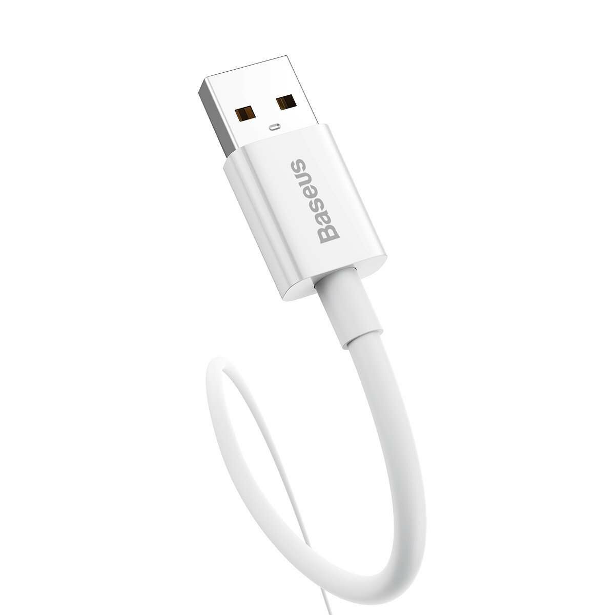 Kép 2/6 - Baseus Superior Series USB - USB-C kábel, 480Mbps, 100W, 2m, fehér (CAYS001402)