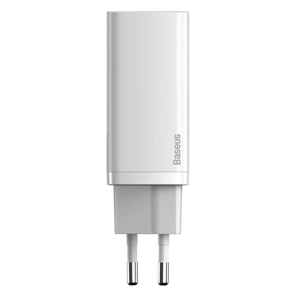 Kép 2/10 - Baseus GaN2 Lite hálózati töltő USB-C/A, QC 3.0, PD 3.0, 65W, fehér EU (CCGAN2L-B02)