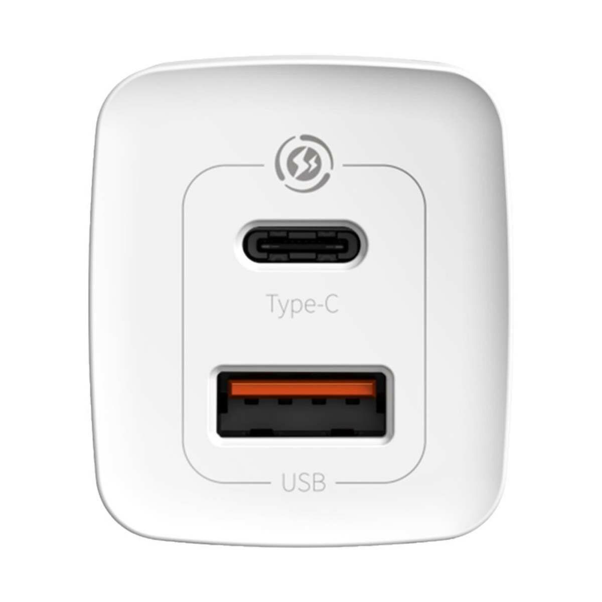 Kép 4/10 - Baseus GaN2 Lite hálózati töltő USB-C/A, QC 3.0, PD 3.0, 65W, fehér EU (CCGAN2L-B02)