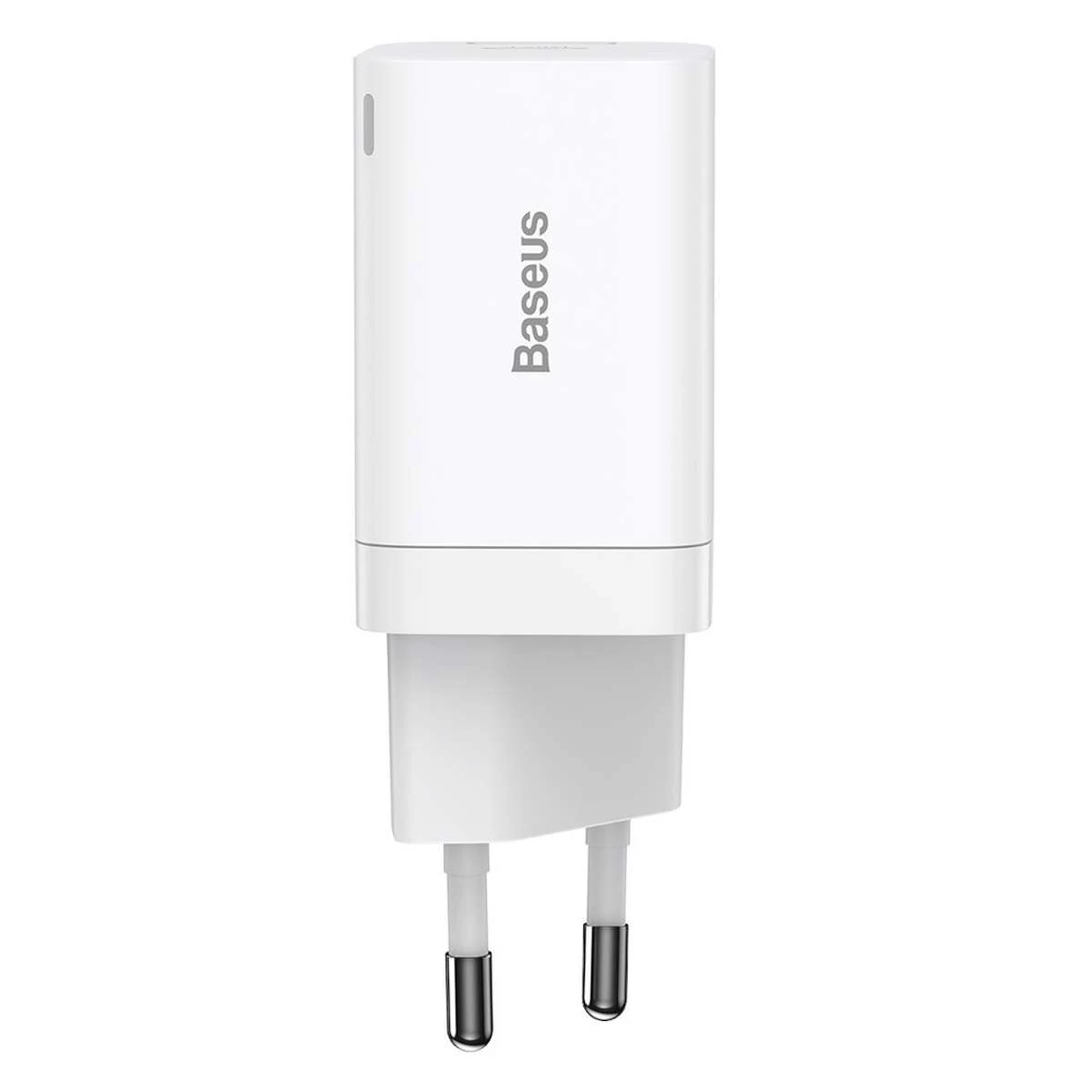 Kép 4/10 - Baseus Super Si Pro hálózati gyorstöltő, USB-C/A, PD 3.0, QC 3.0, 30W, fehér EU  (CCSUPP-E02)