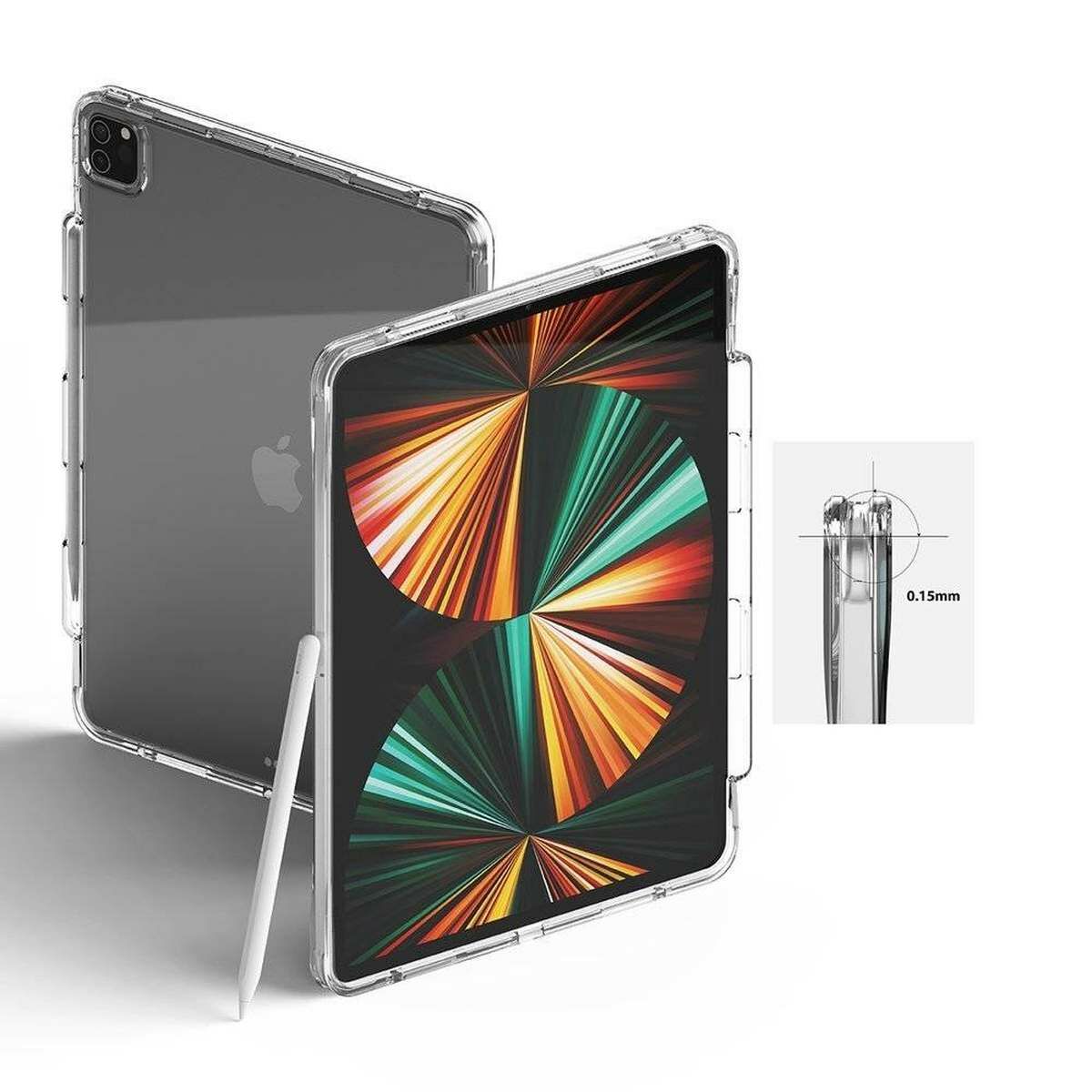 Kép 3/10 - Ringke iPad Pro 12.9 (2022/2021) Fusion+  átlátszó szilikon tok