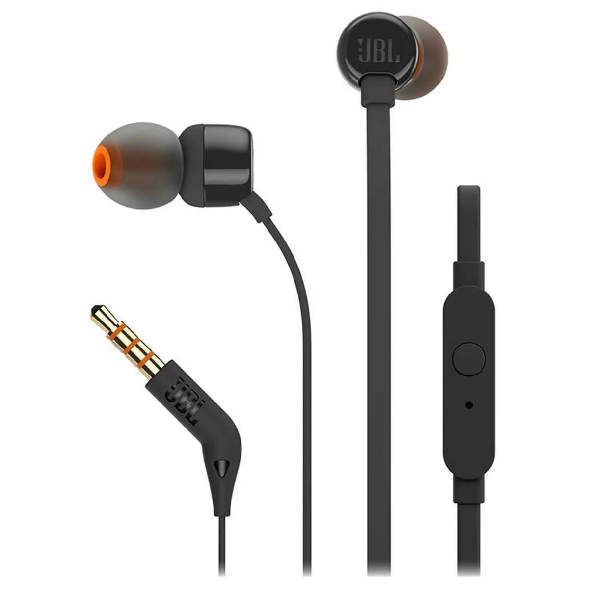 Kép 2/5 - JBL Tune 110 In-Ear fülhallgató, fekete EU