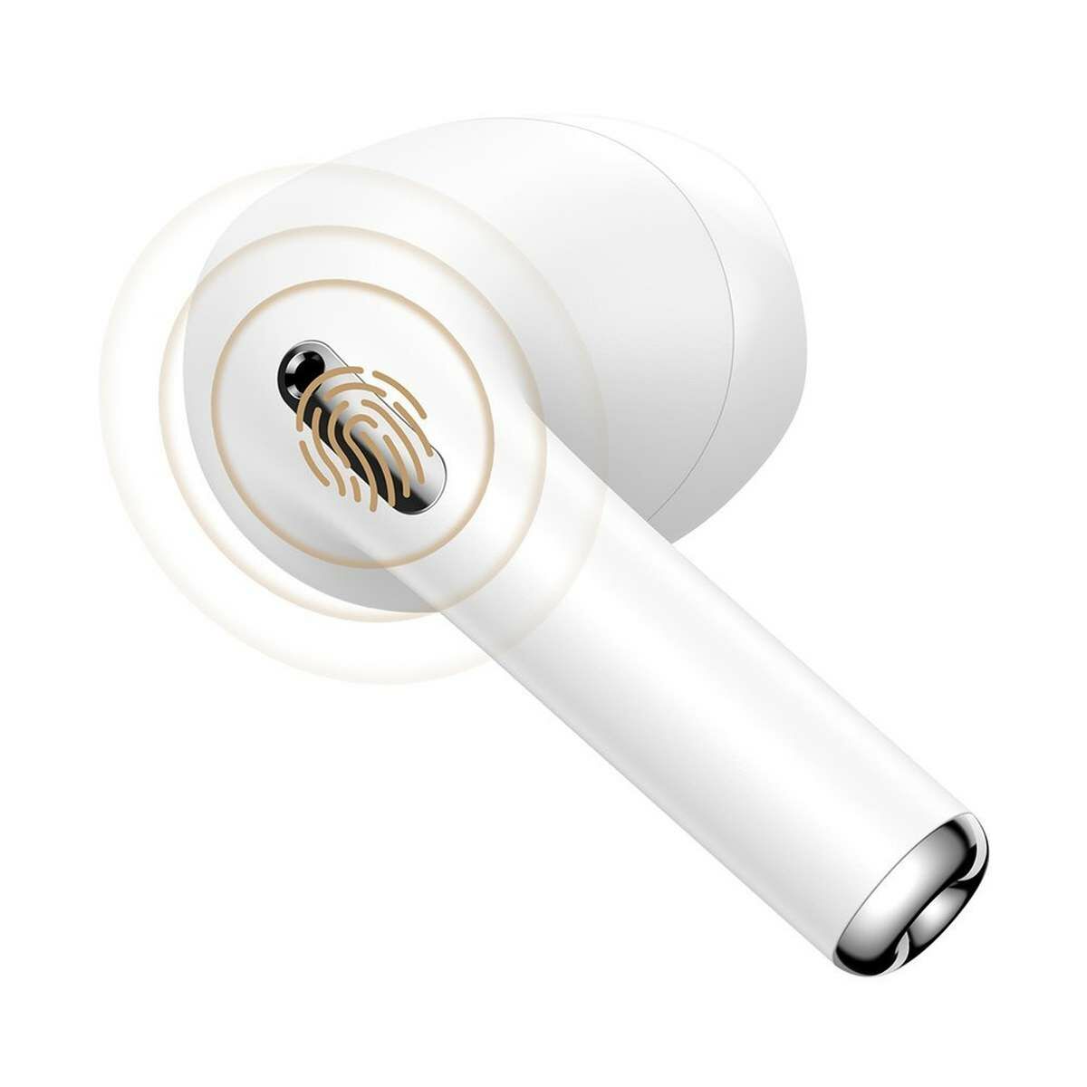 Kép 5/9 - Baseus Bowie E8 Bluetooth vezeték nélküli fülhallgató, BT 5.0, IPX5, TWS, fehér (NGE8-02)