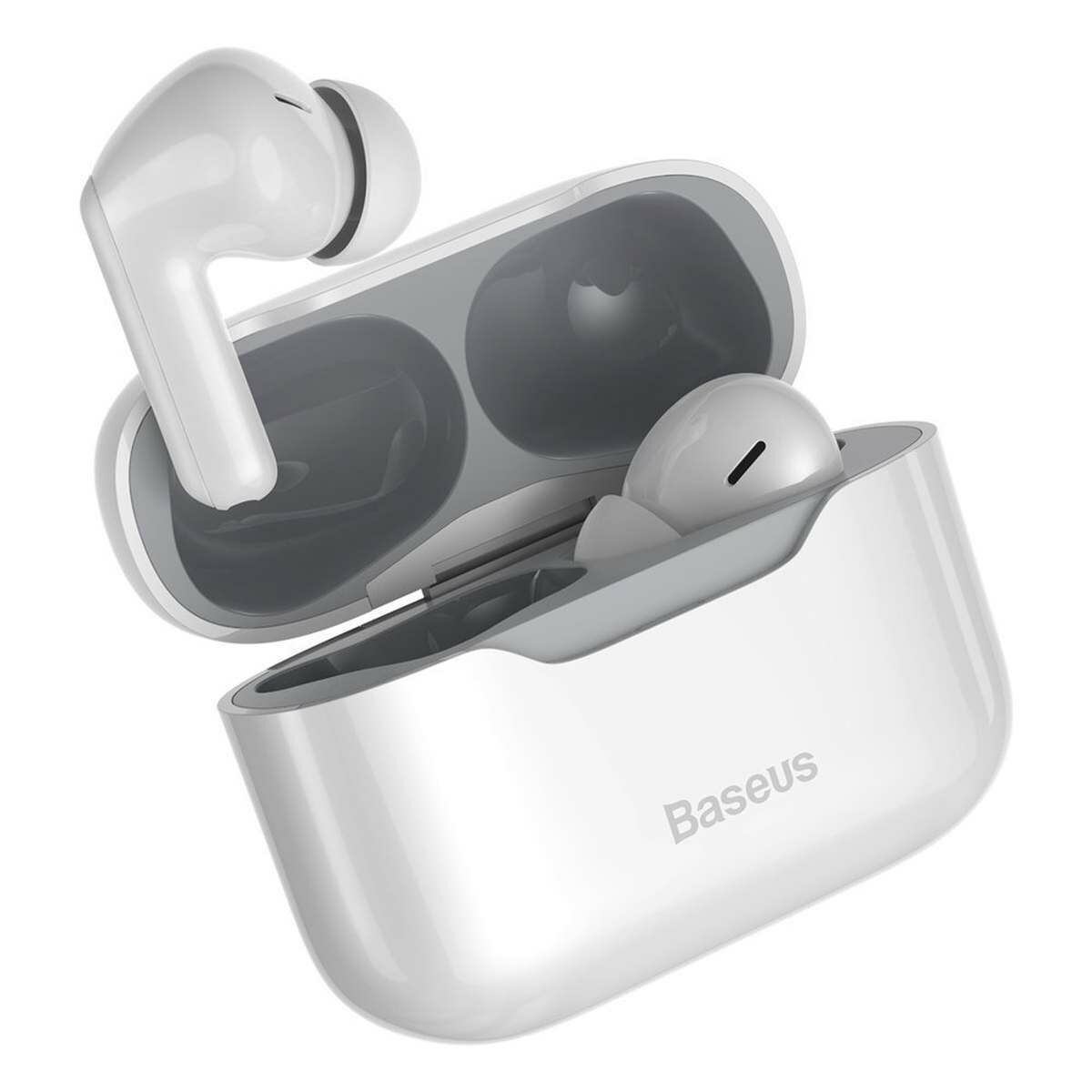 Kép 1/12 - Baseus SIMU S1 Bluetooth vezeték nélküli fülhallgató, ANC, TWS fehér (NGS1-02)