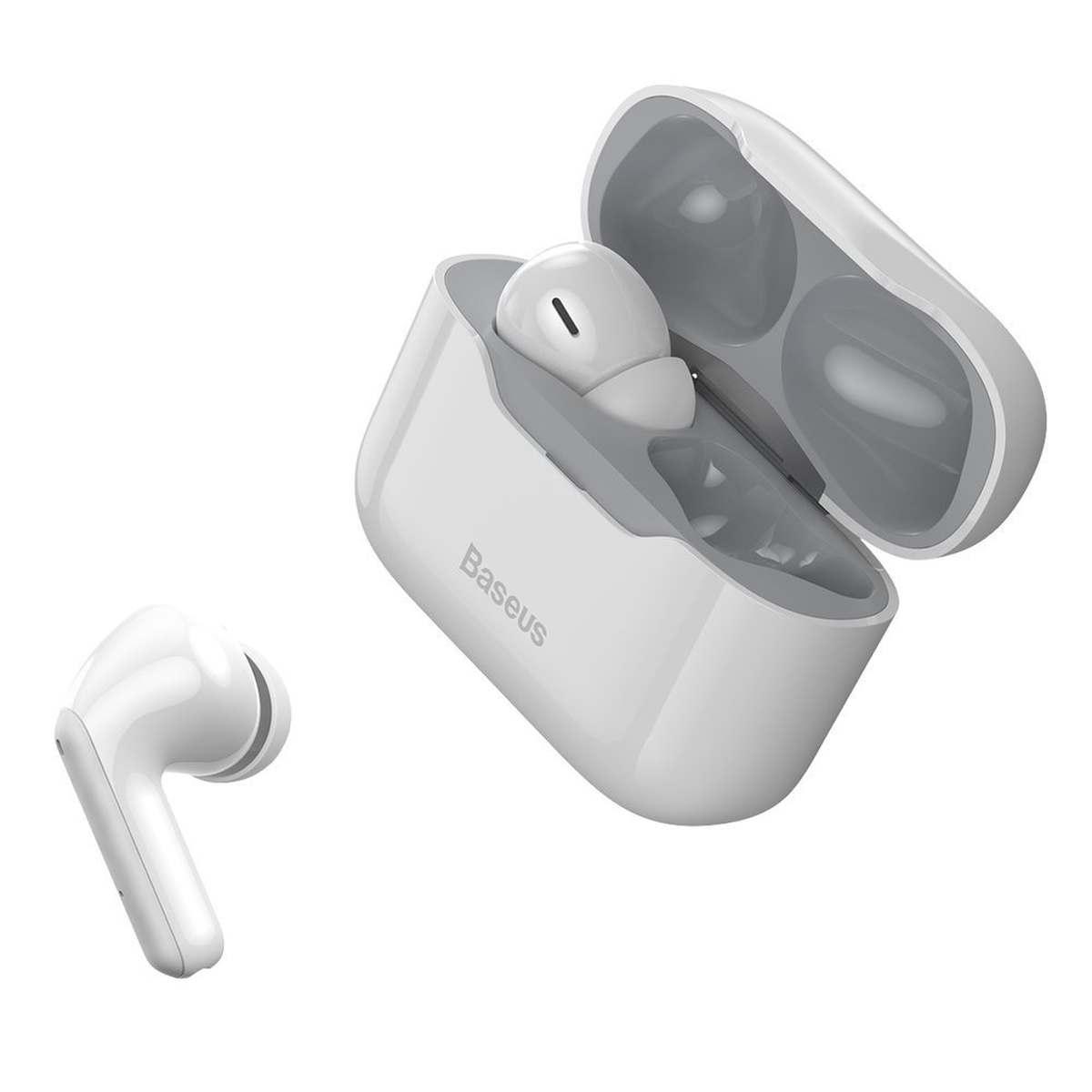 Kép 4/12 - Baseus SIMU S1 Bluetooth vezeték nélküli fülhallgató, ANC, TWS fehér (NGS1-02)