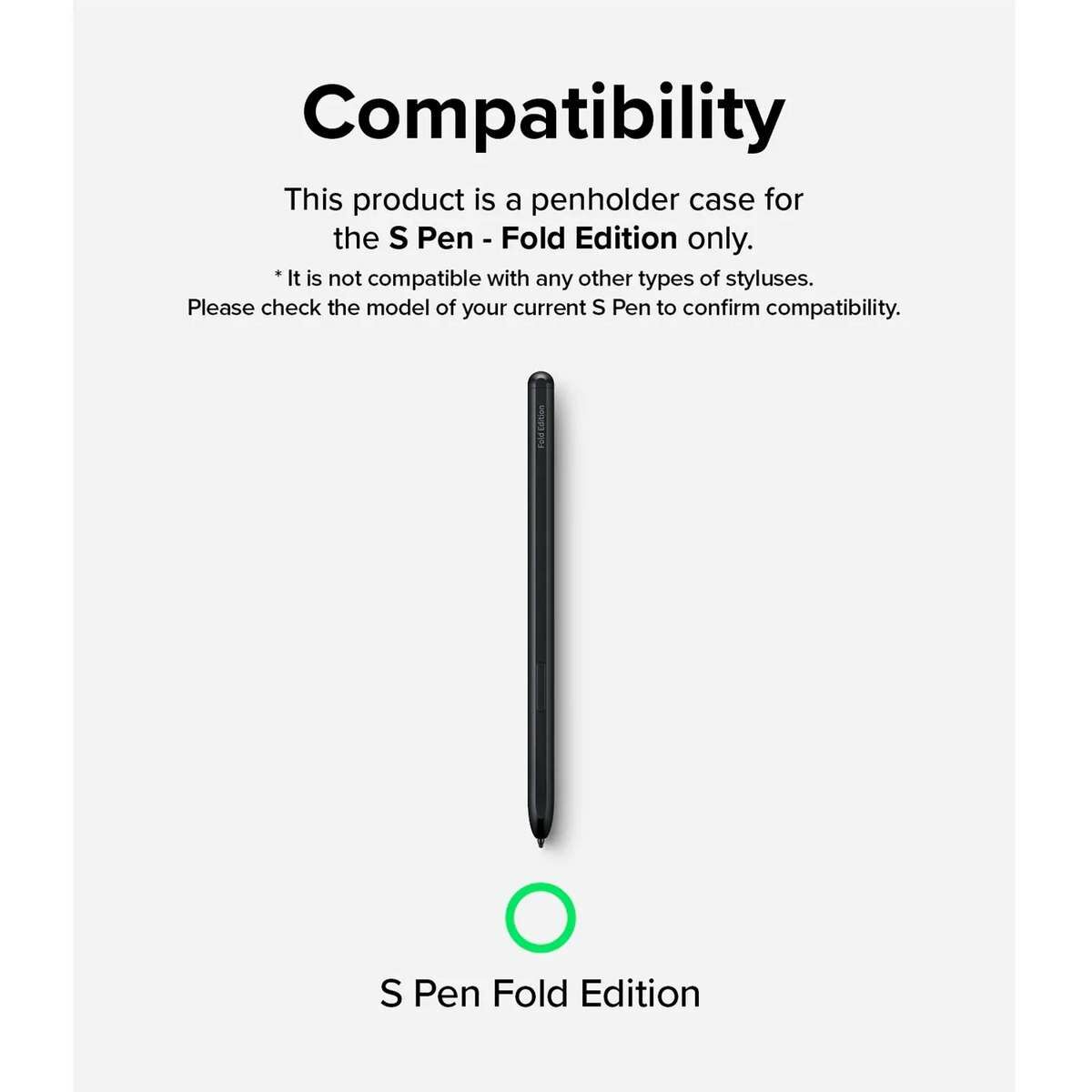 Kép 4/4 - Ringke Galaxy S Pen tok Galaxy Z Fold 3/ Z Fold 4 kompatibilis, fekete