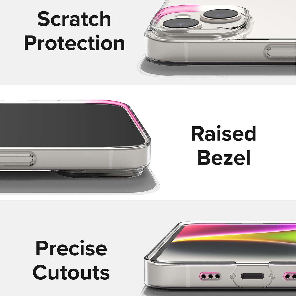 Kép 8/10 - Ringke iPhone 14 Slim átlátszó szilikon tok, matt