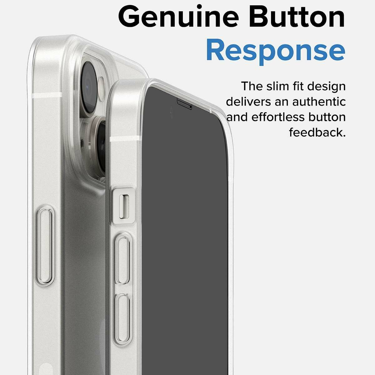 Kép 9/10 - Ringke iPhone 14 Slim átlátszó szilikon tok, matt