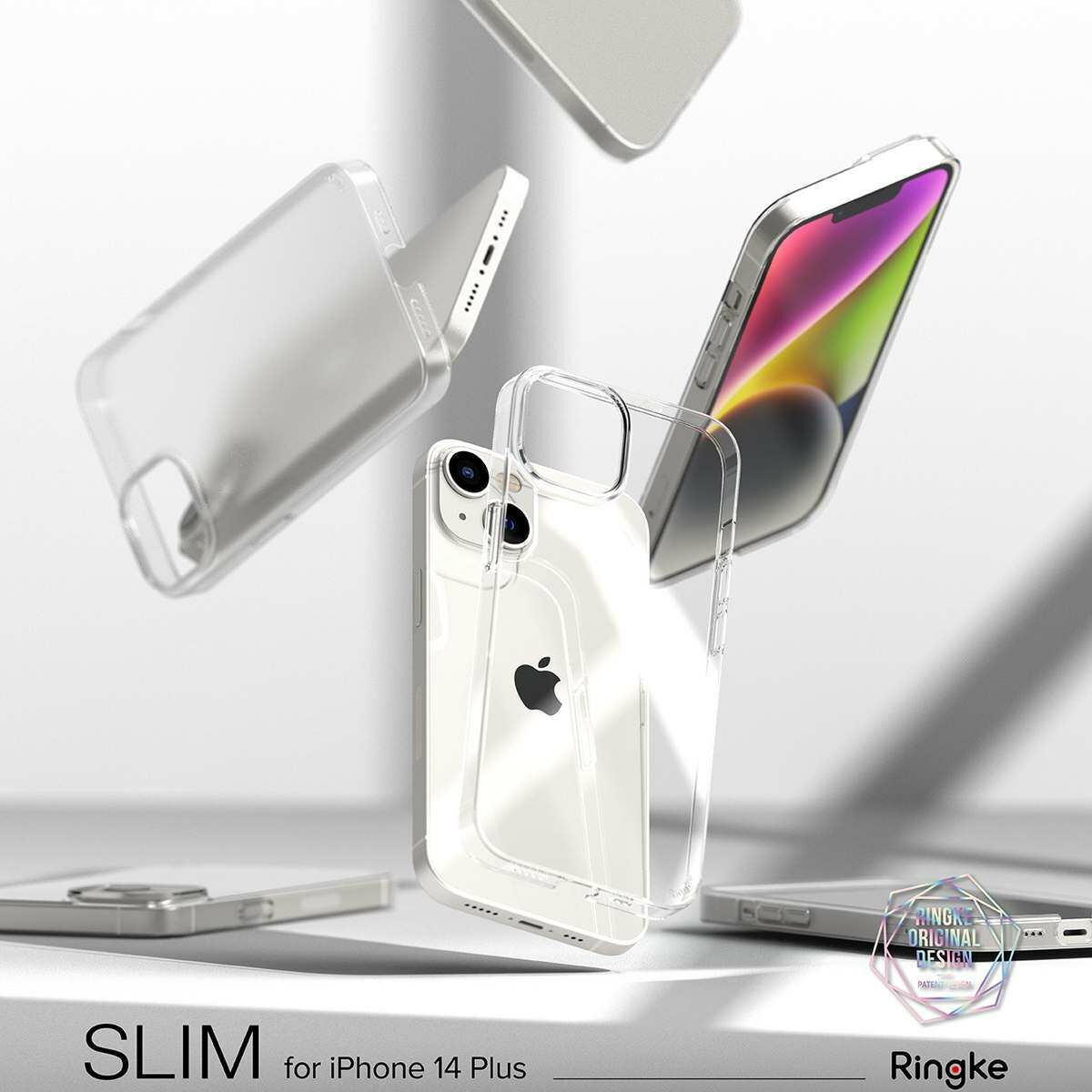 Kép 3/10 - Ringke iPhone 14 Plus Slim átlátszó szilikon tok