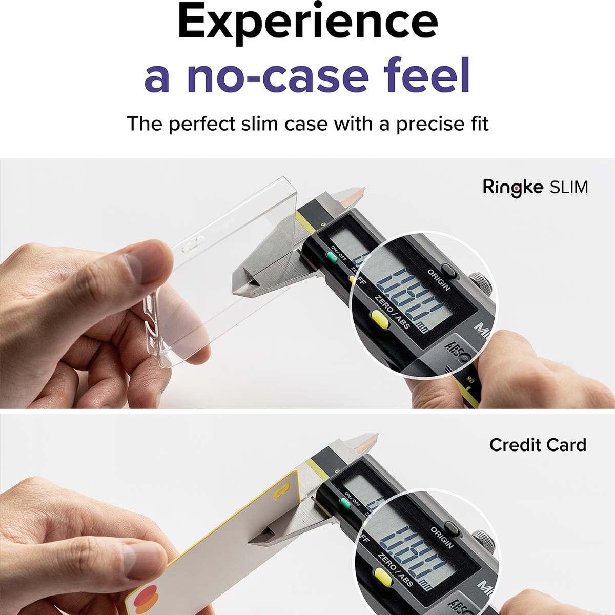 Kép 4/10 - Ringke iPhone 14 Pro Slim átlátszó szilikon tok, matt