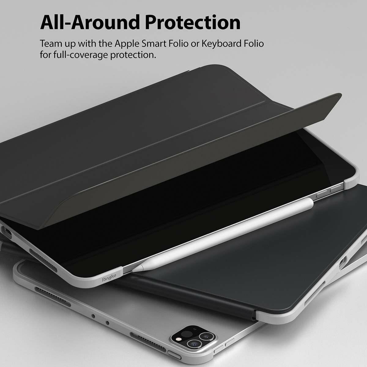 Kép 10/12 - Ringke iPad Pro 11 (2022/2021/All gen) Frame Shield keretvédő, fekete