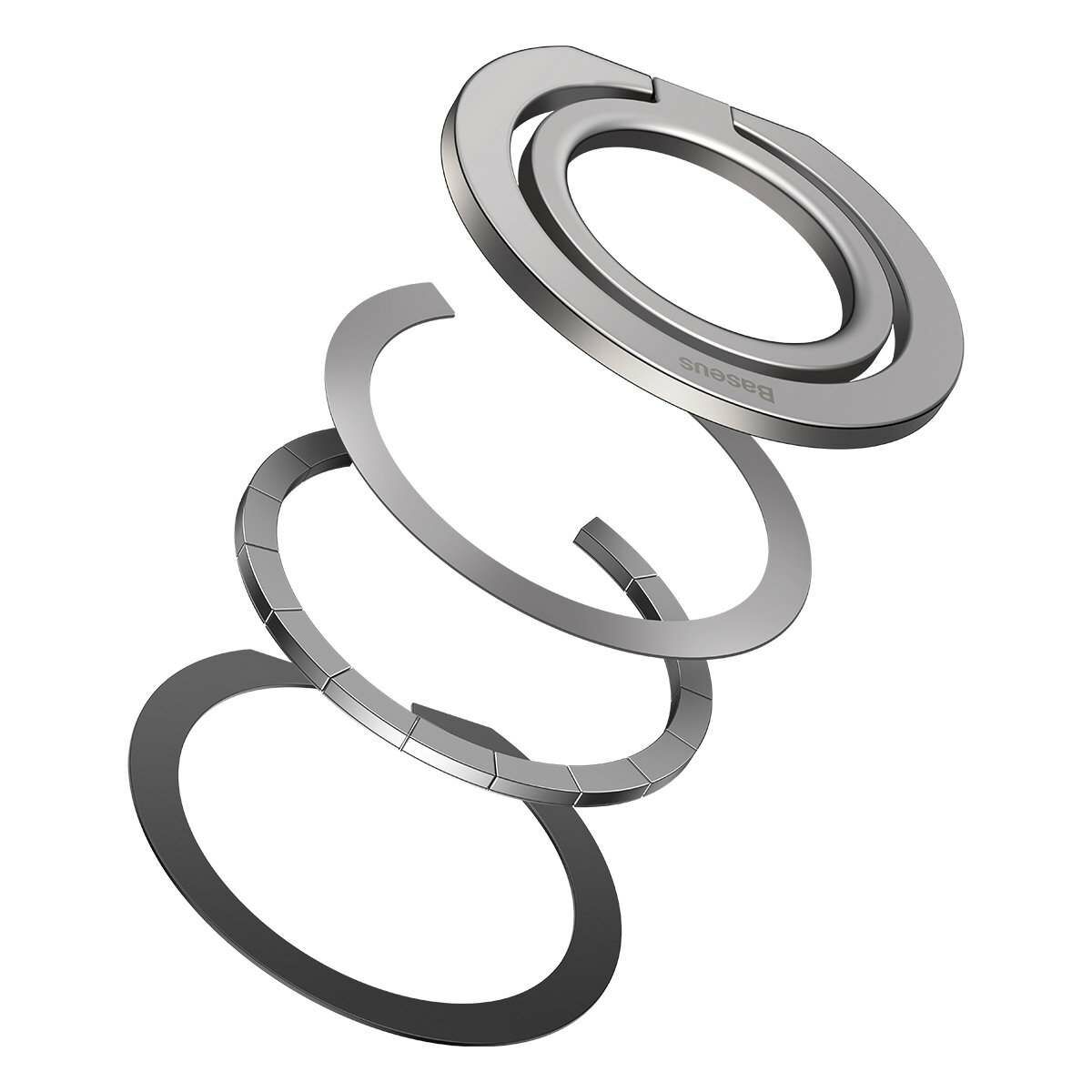 Kép 3/9 - Baseus Halo mágnesgyűrű,telefontartó  5.4" tól, ezüst(SUCH000012)