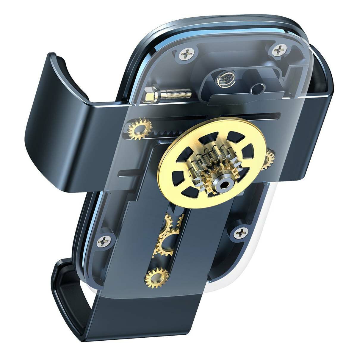 Kép 7/15 - Baseus Metal Age II Gravity körszellőzőbe helyezhető autós telefontartó, sötét szürke (SUJS030013)