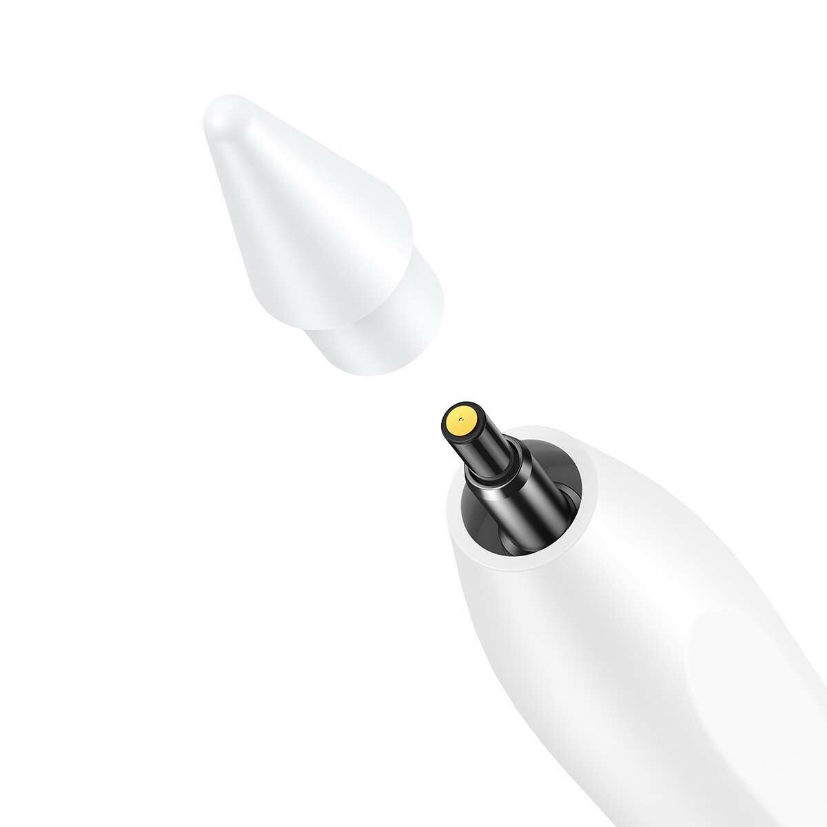 Kép 3/9 - Baseus Smooth Writing Active Stylus toll LED kijelzővel + USB Type-C 0.3m-es kábellel+ cserélhető heggyel, fehér (SXBC000202)