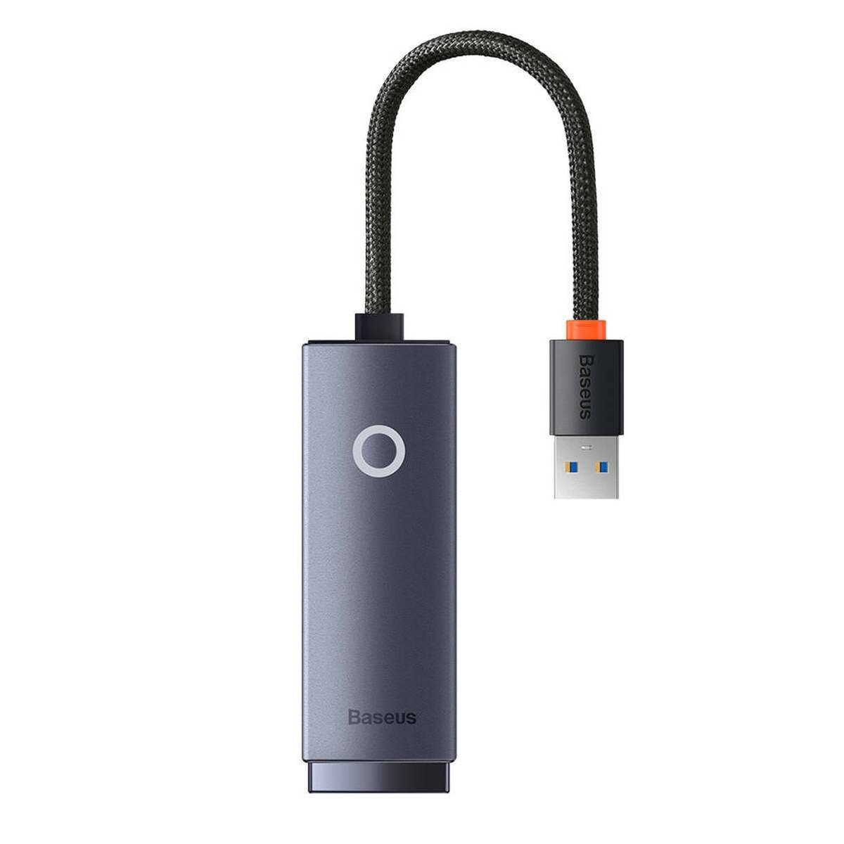 Kép 2/6 - Baseus Lite Series hálózati adapter USB-A - RJ45, 1 Gbps, szürke (WKQX000113)