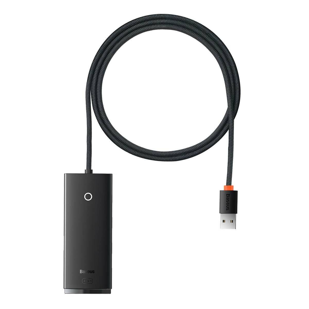 Kép 1/10 - Baseus HUB Lite USB elosztó (USB-A-4xUSB-A 3.0 5Gb/s), fekete EU (WKQX030101)