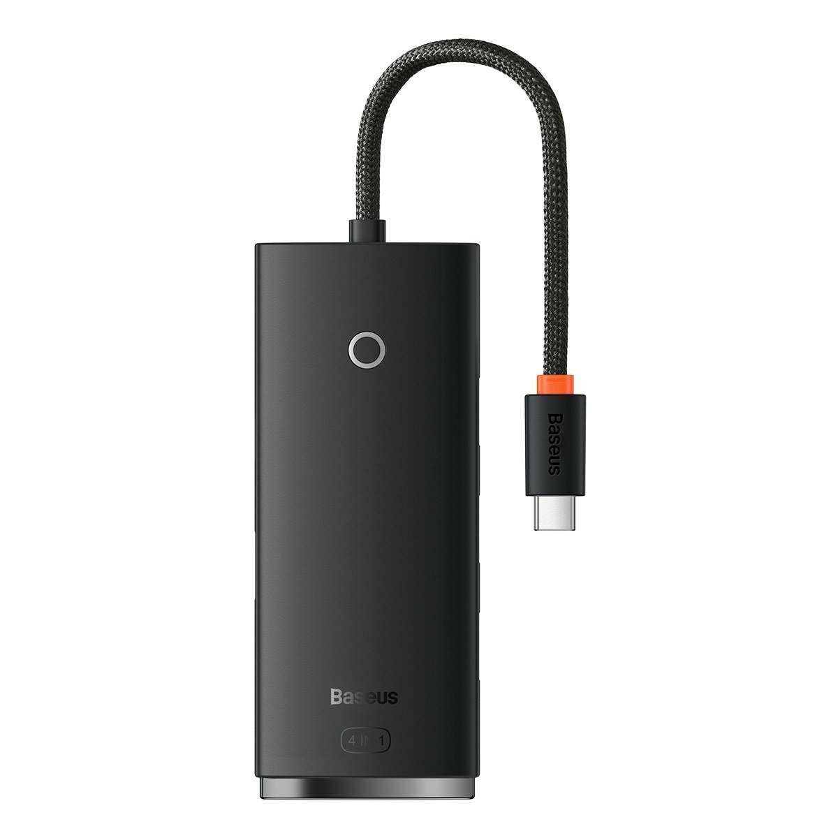 Kép 1/8 - Baseus HUB Lite 4-in-1 adapter (USB-C - 4xUSB-A 3.0 5Gb/s) 0.25 m-es kábellel, fekete (WKQX030301)