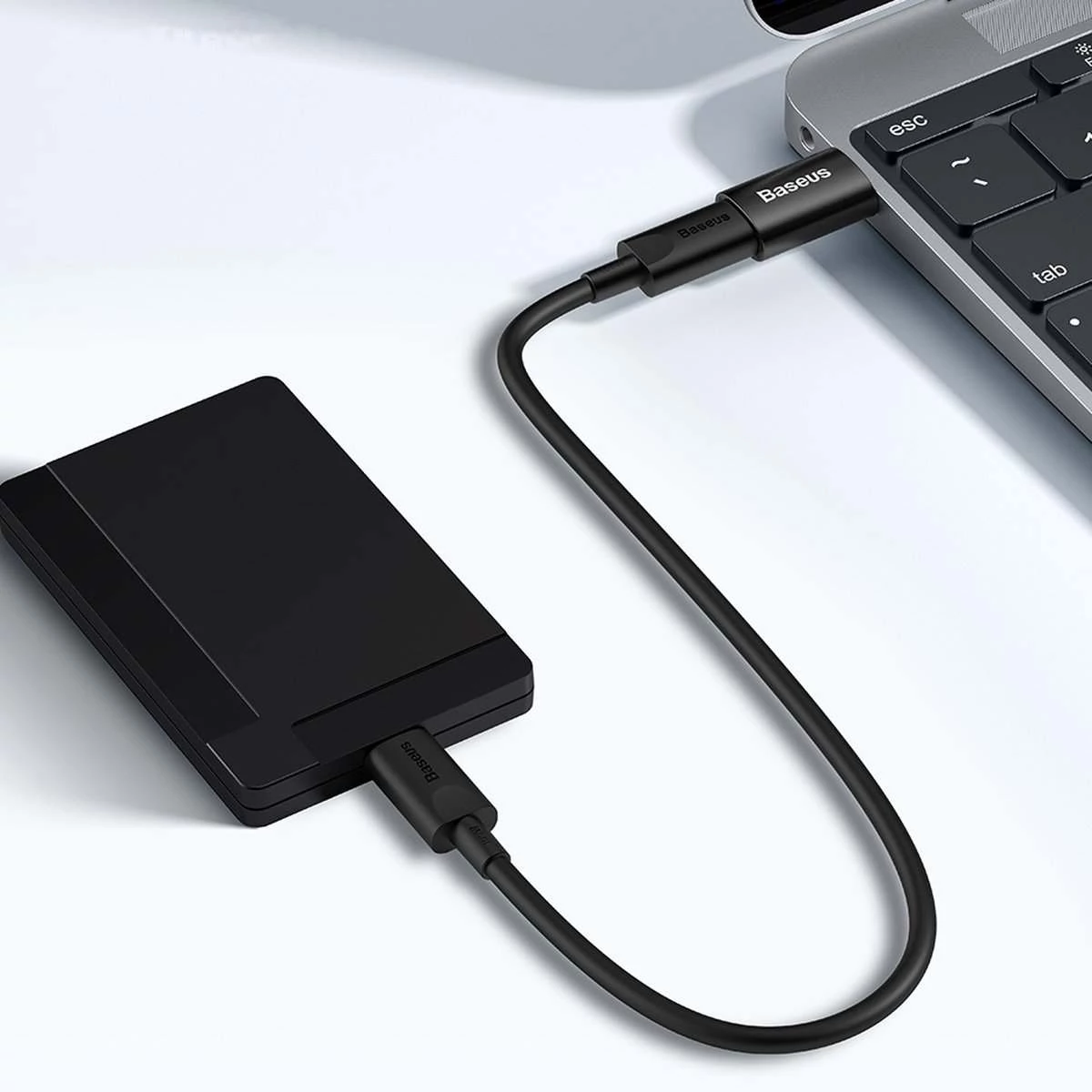 Kép 4/6 - Baseus Ingenuity Mini OTG adapter USB-A 3.1- USB-C, fekete (ZJJQ000101)