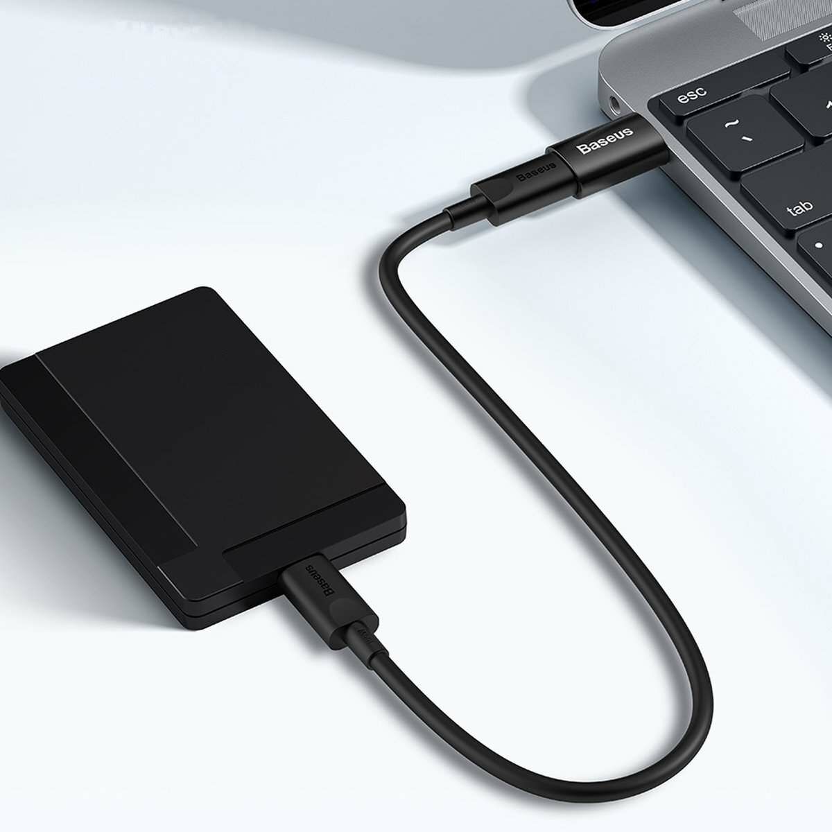 Kép 4/6 - Baseus Ingenuity Mini OTG adapter USB-A 3.1- USB-C, fekete (ZJJQ000101)