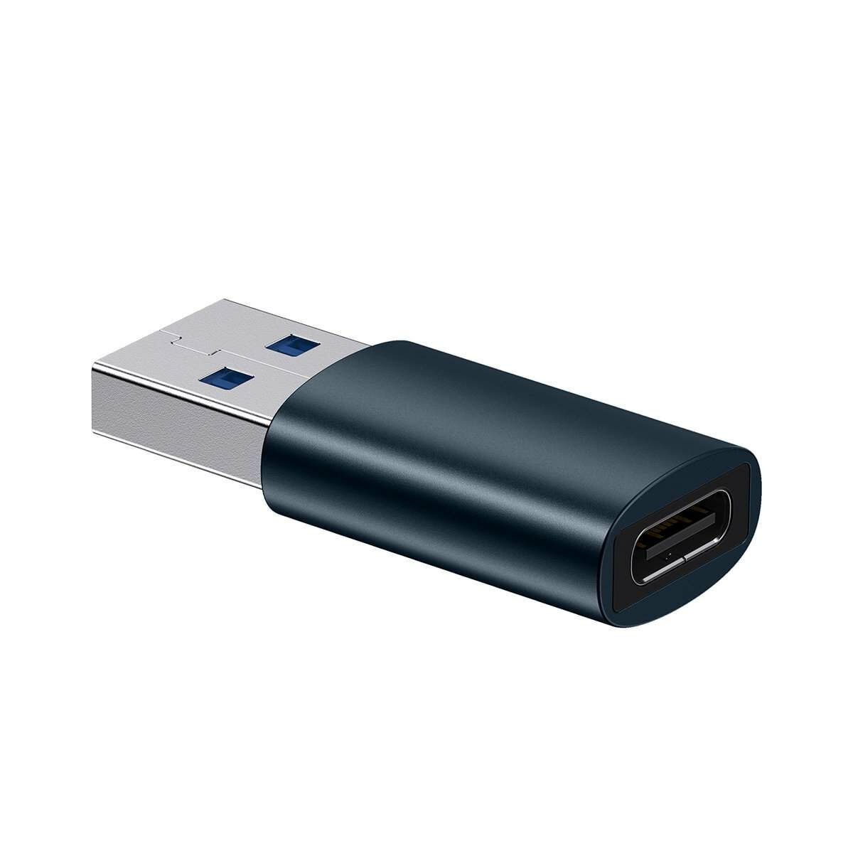 Kép 2/6 - Baseus Ingenuity Series Mini OTG adapter, USB-A 3.1-USB-C, kék (ZJJQ000103)