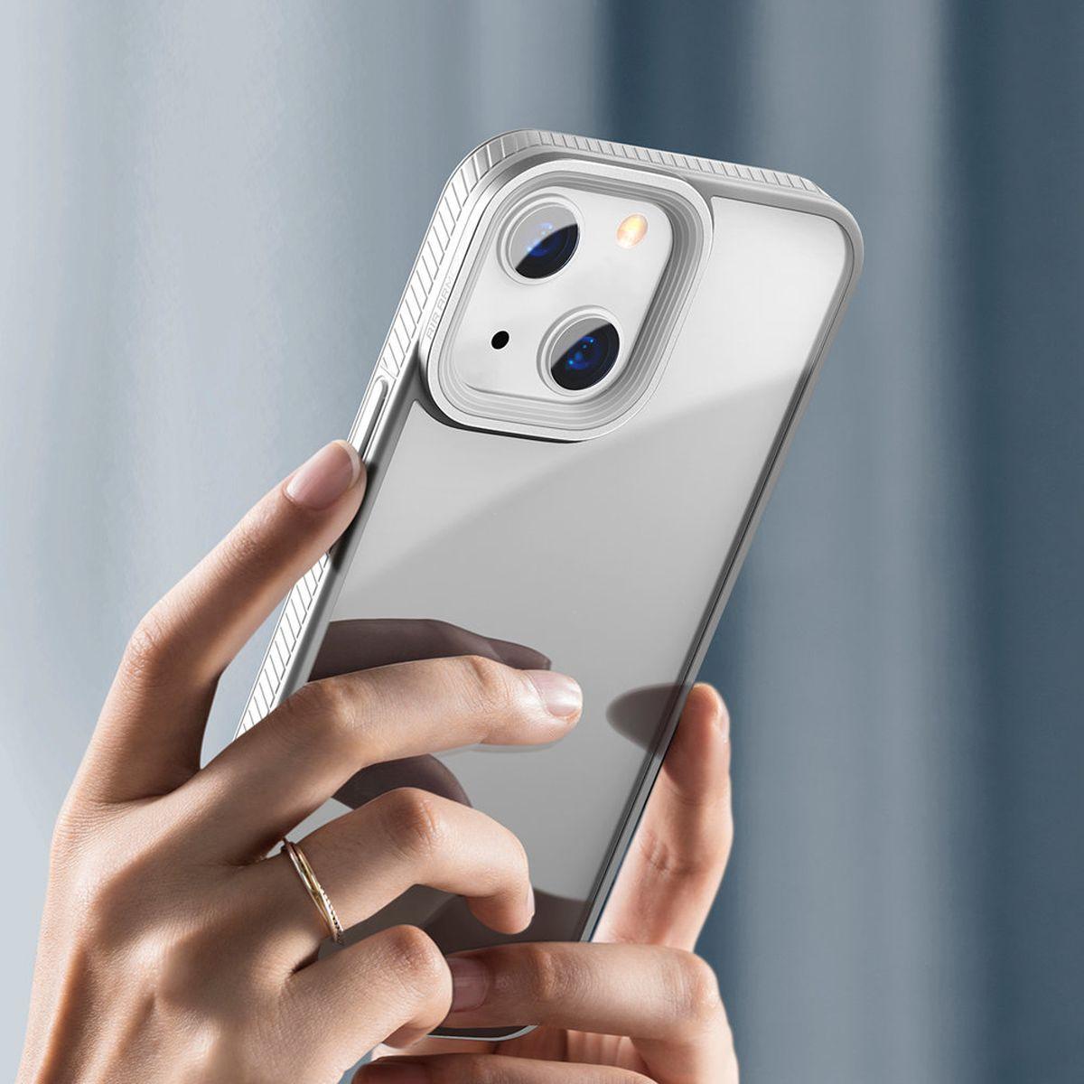 Kép 8/11 - Baseus iPhone 13 Crystal telefontok, szürke (ARJT000313)