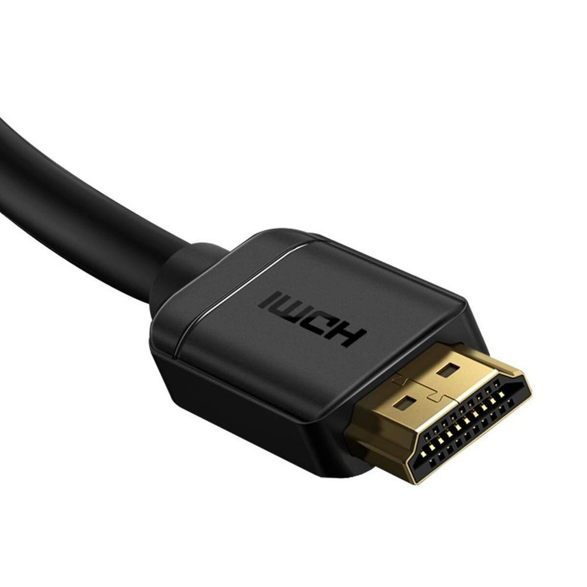 Kép 5/9 - Baseus High Definition HDMI - HDMI kábel, 4K 60 Hz, 3D HDR, 18 Gbps, 2m, fekete (CAKGQ-B01)