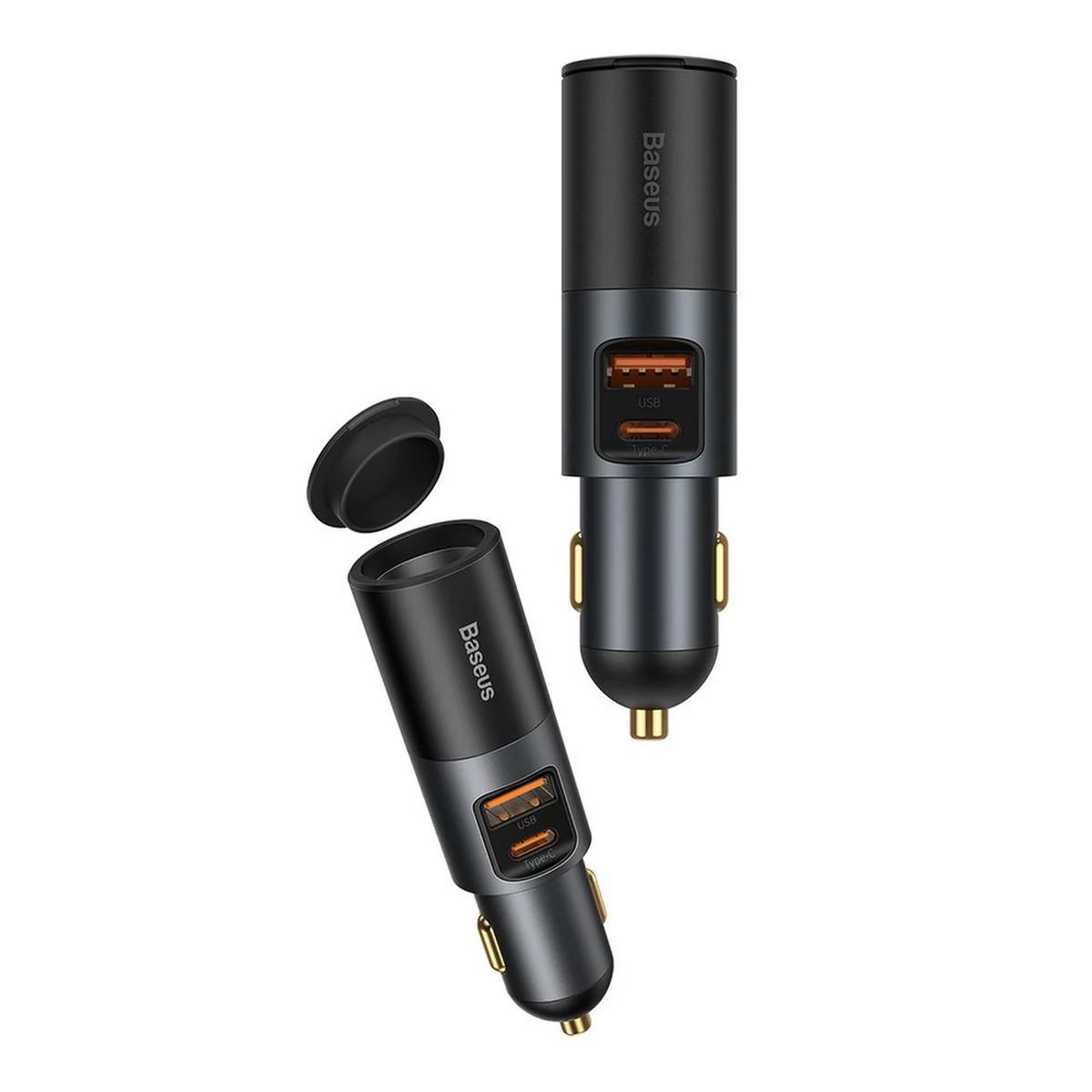 Kép 4/10 - Baseus Share Together autós töltő U+C, PPS, PD3.0, QC4.0+, SCP, 120W, szürke (CCBT-C0G)
