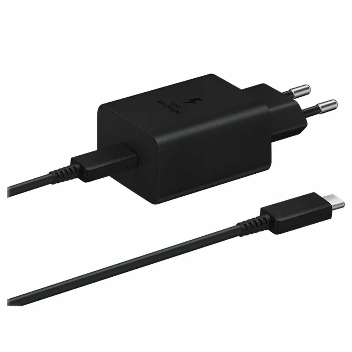 Kép 2/5 - Samsung EP-T4510XBE 45W hálózati töltőfej USB Type- C kábellel, PD3.0, PDO/PPS, fekete (EP-T4510XBEGEU)