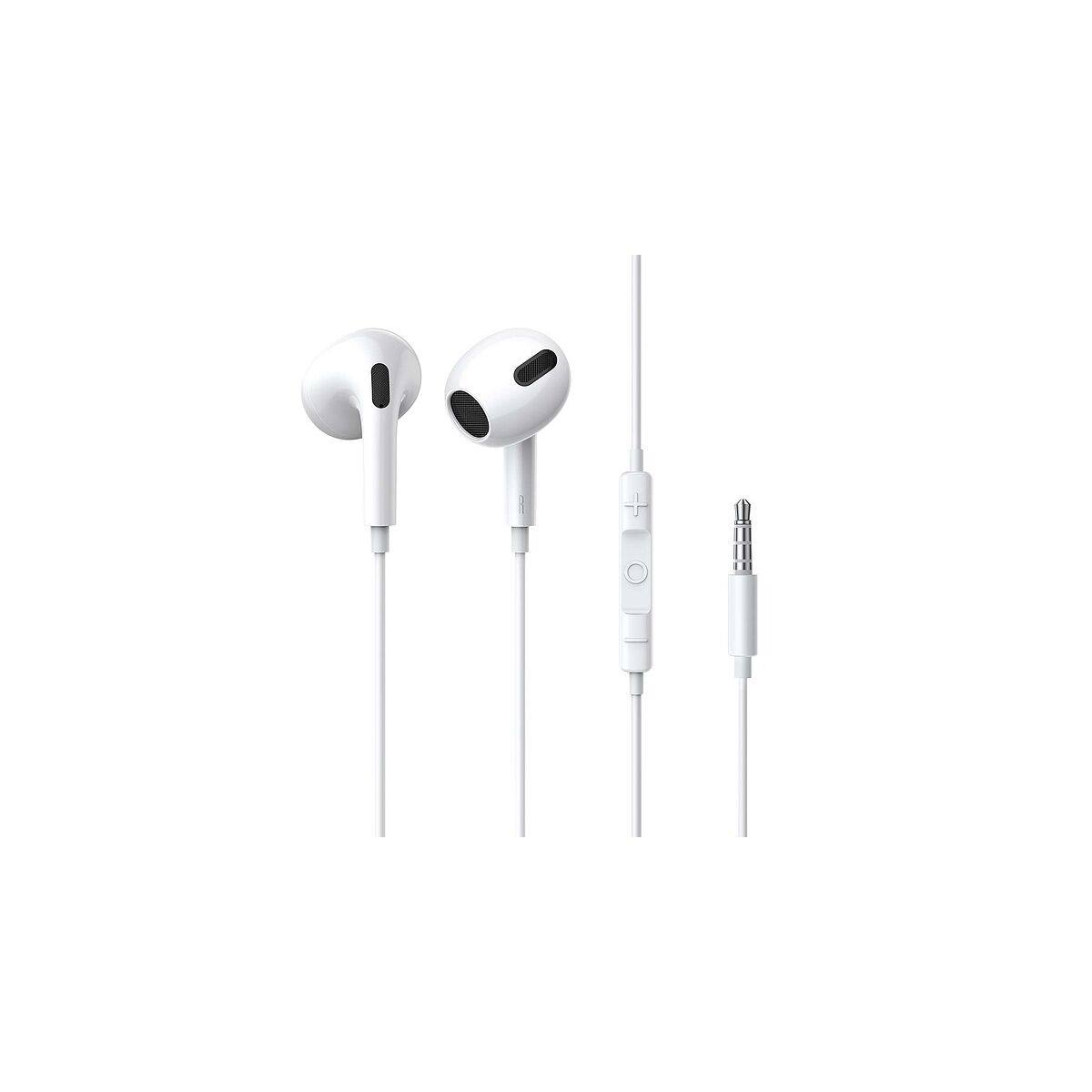 Kép 1/12 - Baseus fülhallgató, Encok H17, vezetékes fülhallgató, 3.5mm jack csatlakozóval, fehér (NGCR020002)