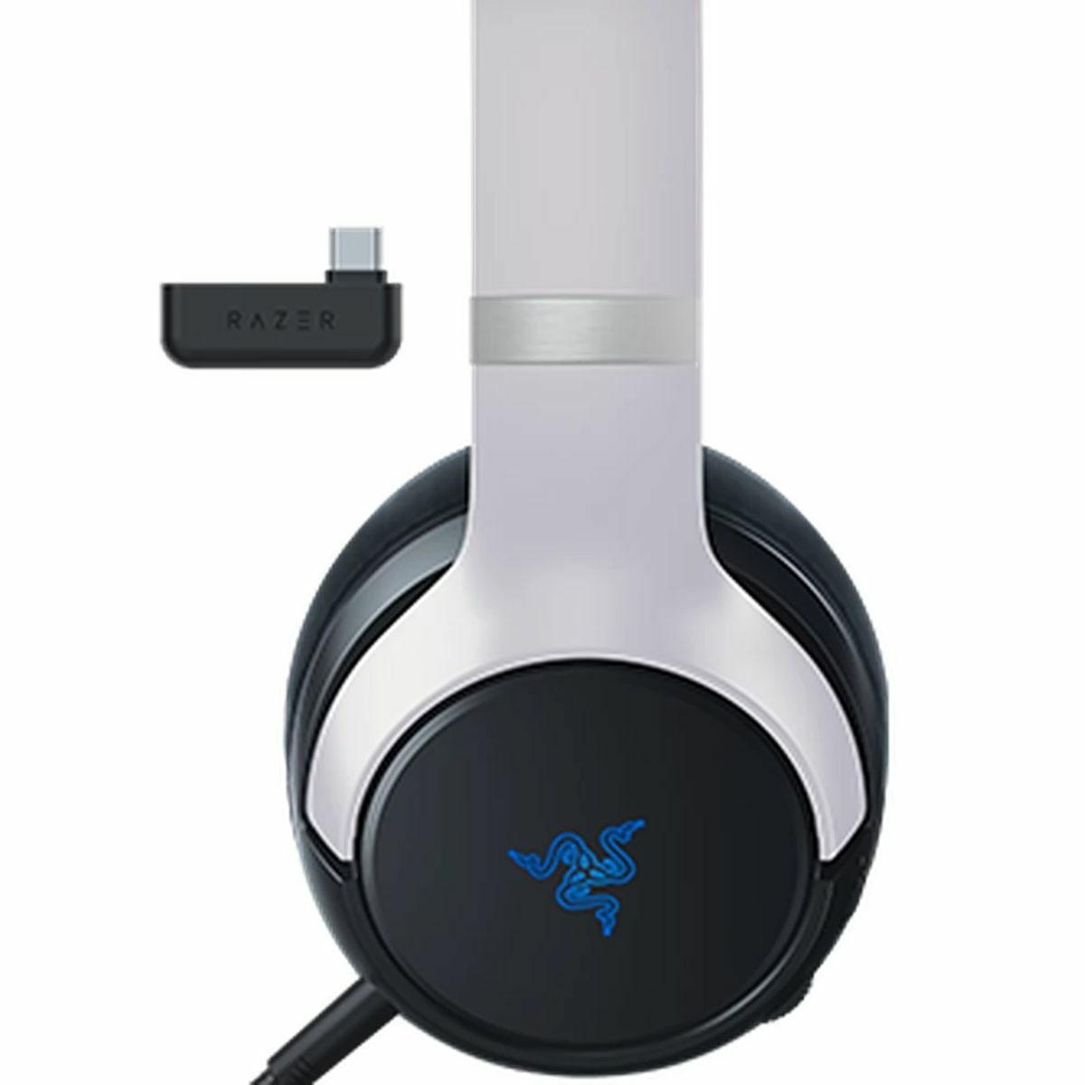Kép 5/5 - Razer Kaira Pro vezeték nélküli gamer headset PlayStation-höz és PC-hez, fehér/fekete EU (RZ04-04030100-R3M1)