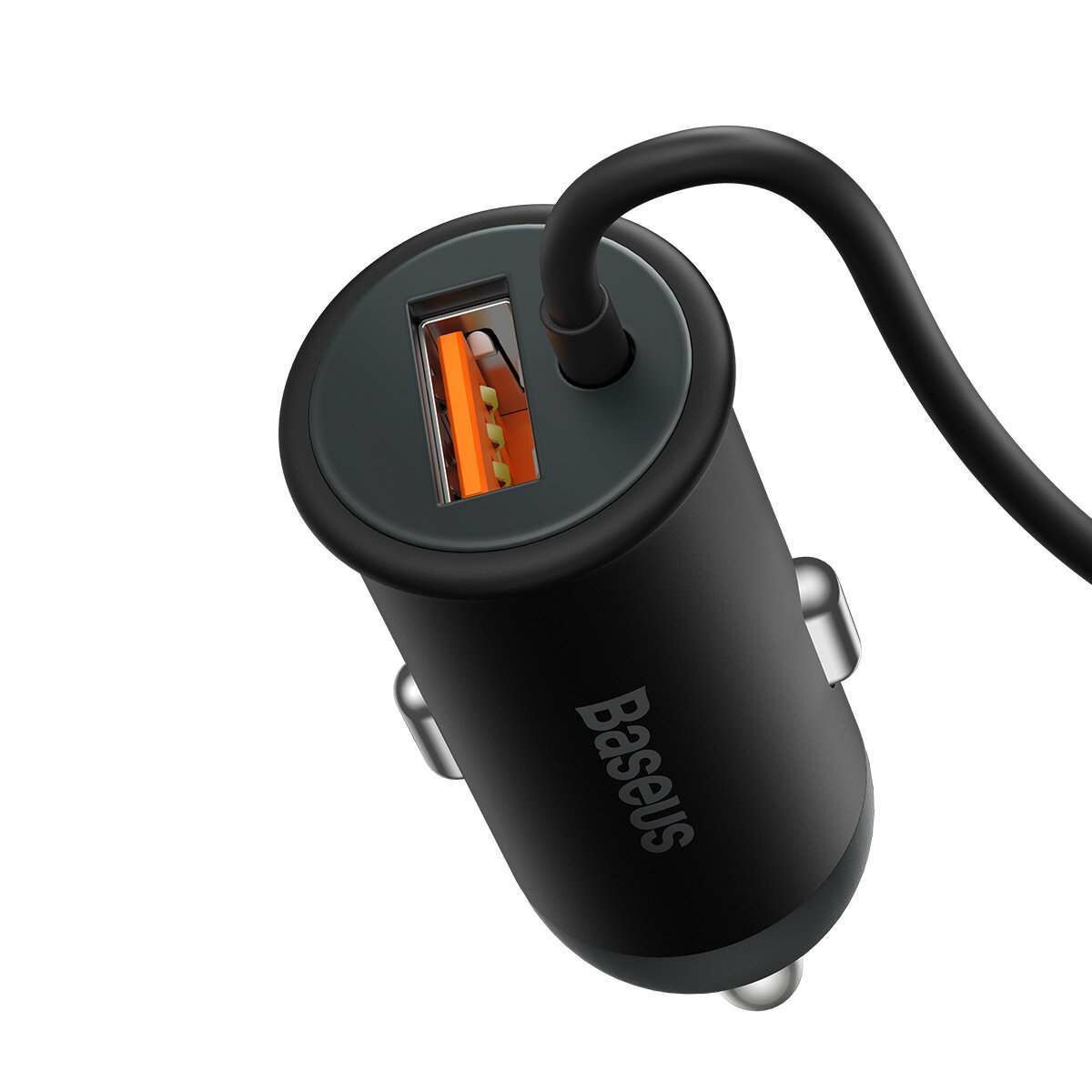 Kép 5/10 - Baseus MagSafe autós tartó vezetékes és vezeték nélküli töltés funkcióval, szellőzőrácsba helyezhető,15W +  USB 25W, fekete (SUCX040001)