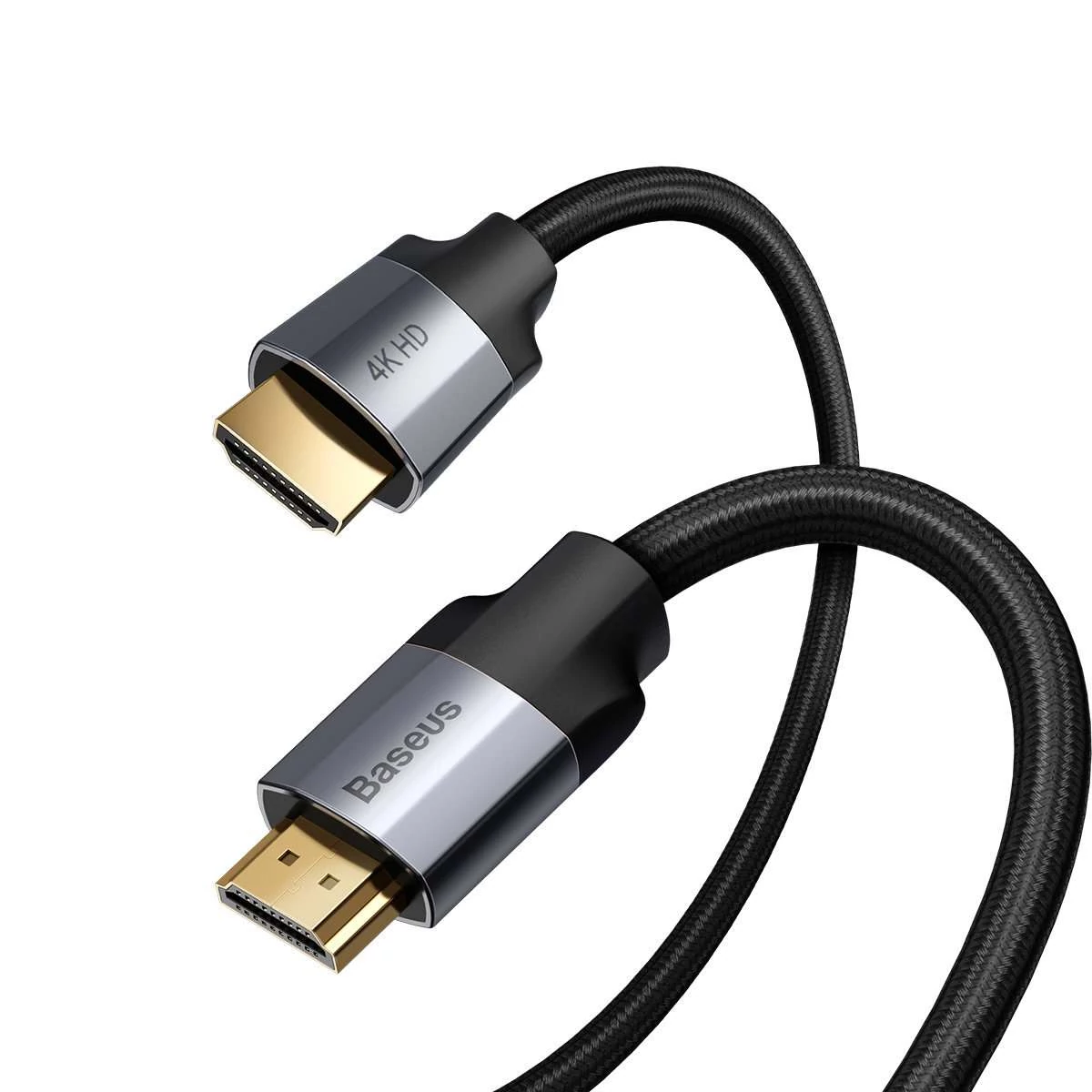 Kép 4/7 - Baseus Enjoyment HDMI 2.0 - HDMI 2.0 kábel, 4K, 60 Hz, 1.5m, sötét szürke (WKSX000213)