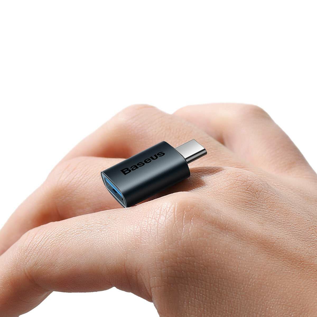 Kép 6/11 - Baseus Ingenuity Mini USB-C USB-A átalakító 3.1, kék (ZJJQ000003)