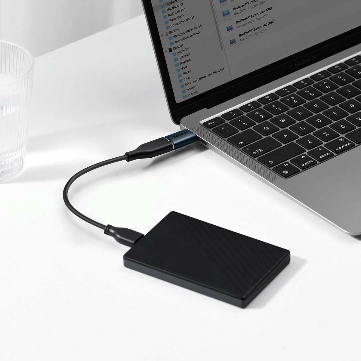 Kép 7/11 - Baseus Ingenuity Mini USB-C USB-A átalakító 3.1, kék (ZJJQ000003)