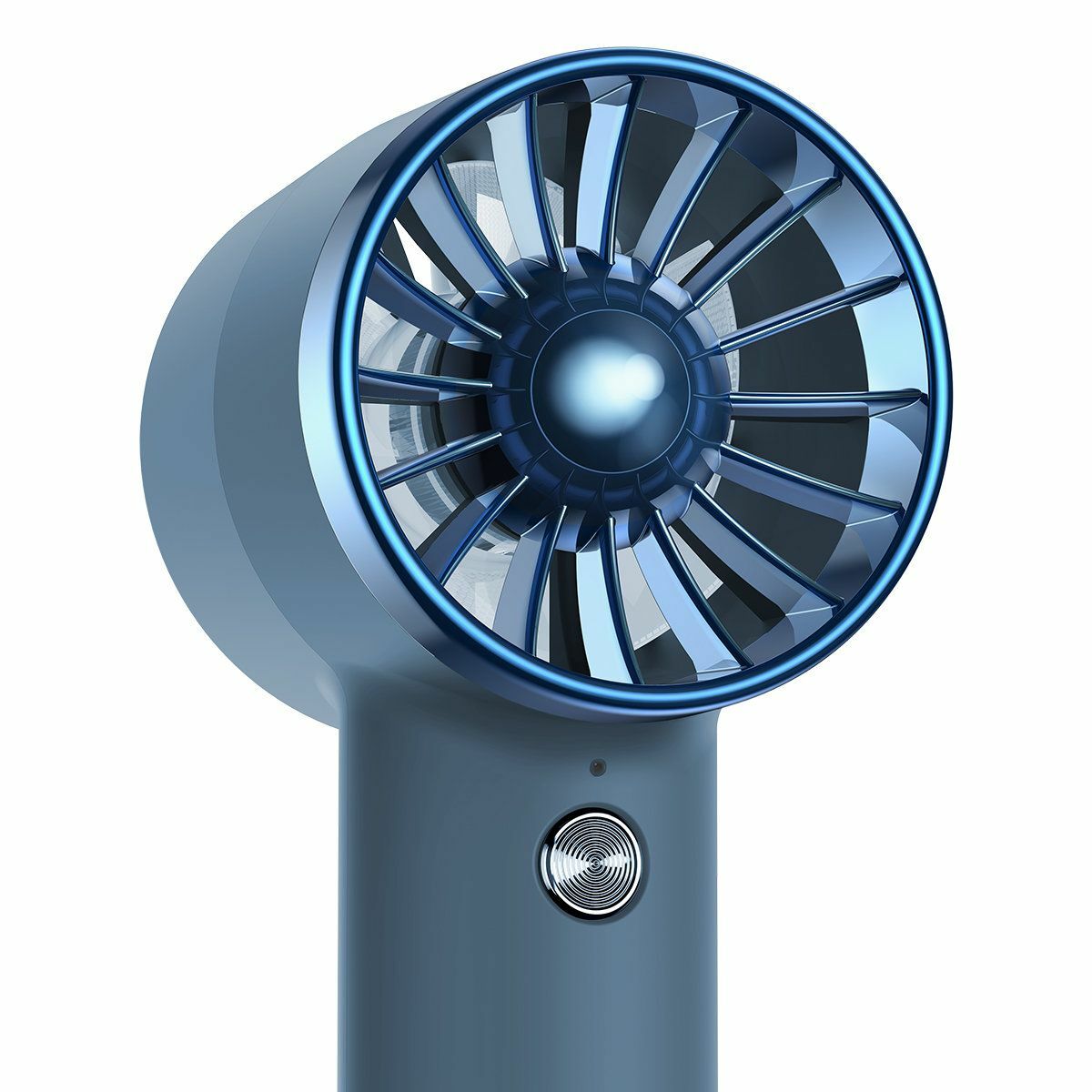 Kép 6/11 - Baseus Flyer Turbine hordozható kézi ventilátor, Lightning kábellel, kék (acfx010003)
