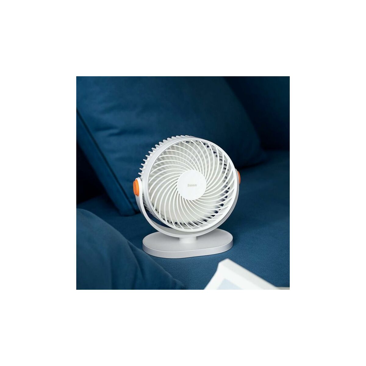 Kép 2/7 - Baseus Serenity álló asztali ventilátor, három sebesség, fehér EU (ACYY000002)