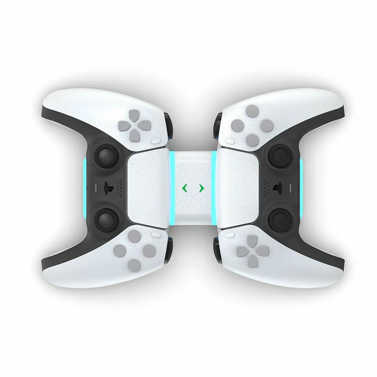 Kép 3/5 - Honcam Gaming PS5 DualSense kontroller töltőállomás, 2 állásos, fekvő, fehér EU