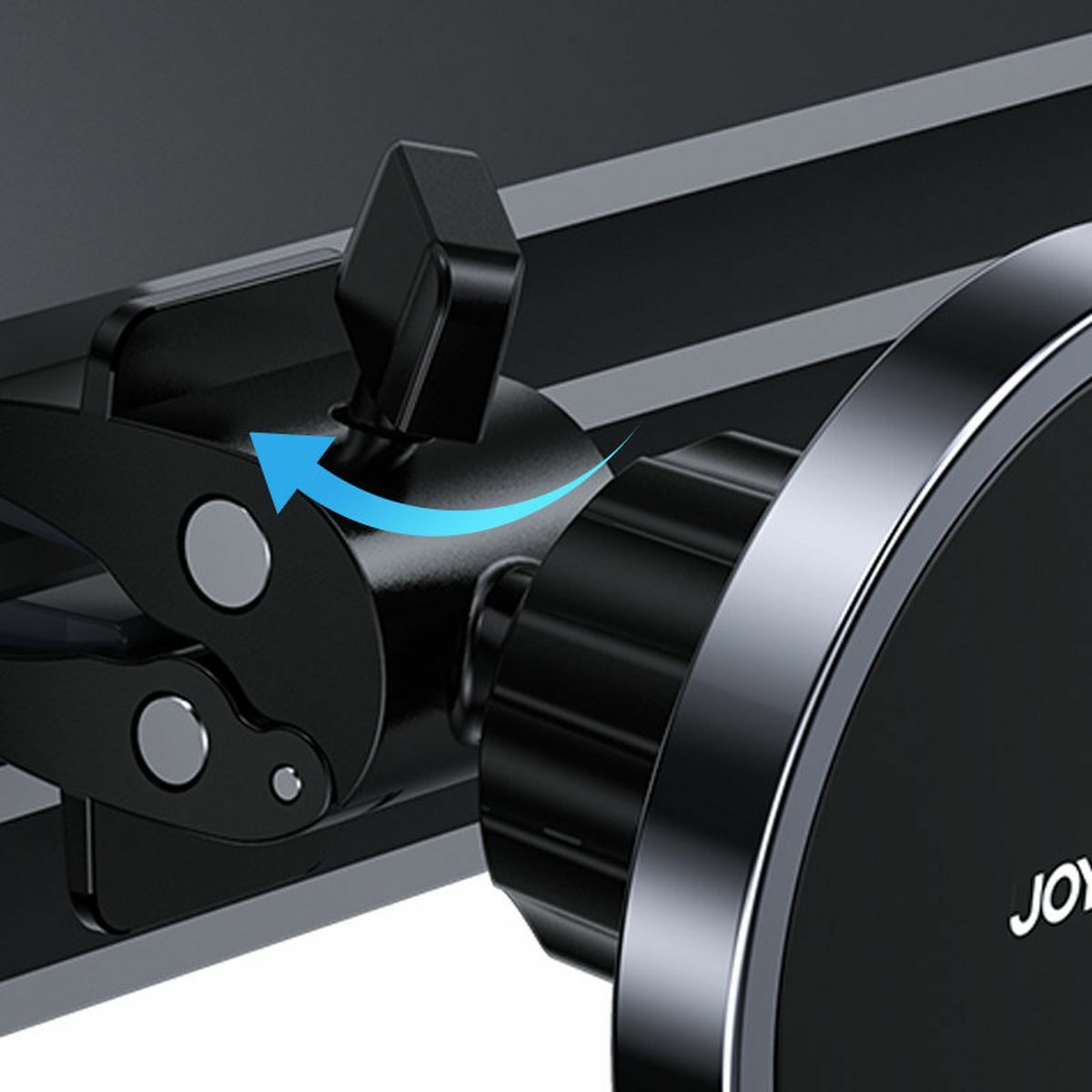 Kép 7/14 - Joyroom szellőzőrácsra szerelhető autós tartó MagSafe funkcióval, 4.7 - 6.5 ", 15W, fekete (JR-ZS240-AIR)