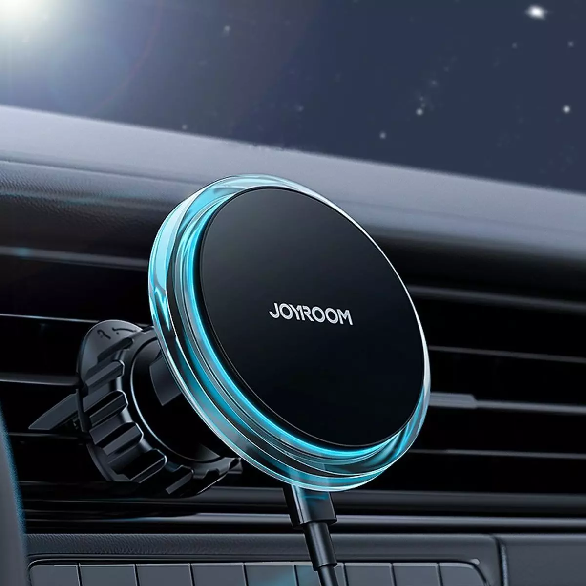Kép 3/14 - Joyroom szellőzőrácsra szerelhető autós tartó MagSafe funkcióval,15W, fekete (JR-ZS291)