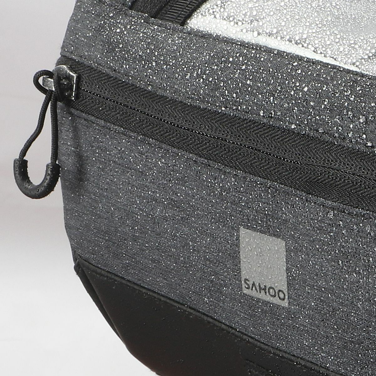 Kép 2/5 - SAHOO kormányra szerelhető, vízálló kerékpáros táska, térképtartó ablakkal, vízálló, 2L, fekete SAHOO-111459-SA