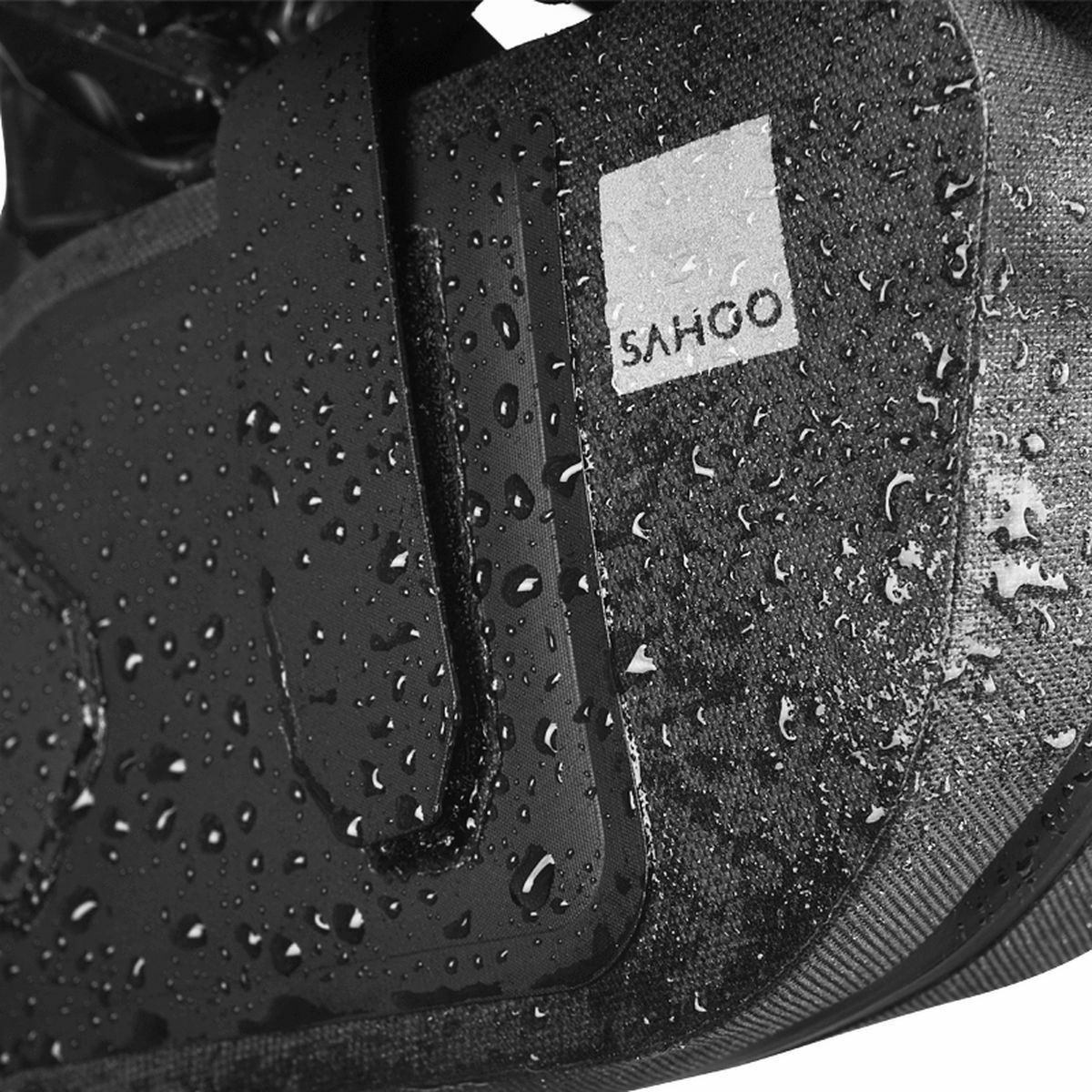 Kép 5/5 - SAHOO nyereg alá rögzíthető, vízálló kerékpáros táska, 0.8L, fekete SAHOO-132037-SA