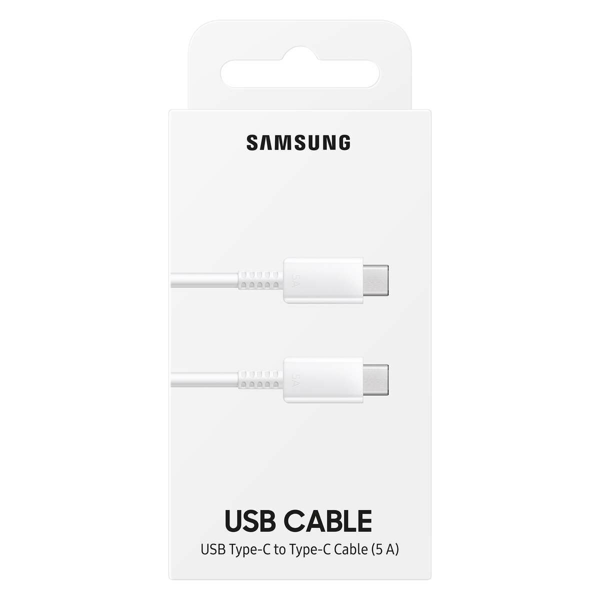 Kép 4/4 - Samsung USB Type-C - Type-C adat és töltőkábel, 5A, 1m fehér  (EP-DN975BWEGWW)