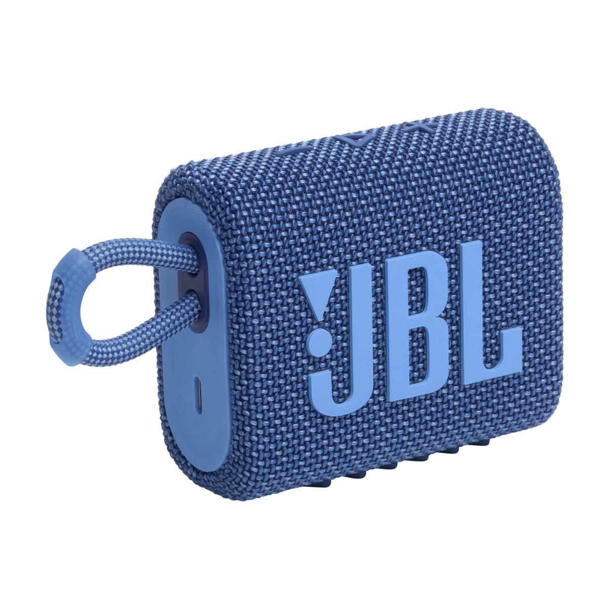 Kép 2/9 - JBL Go 3 Eco hordozható Bluetooth hangszóró, kék EU
