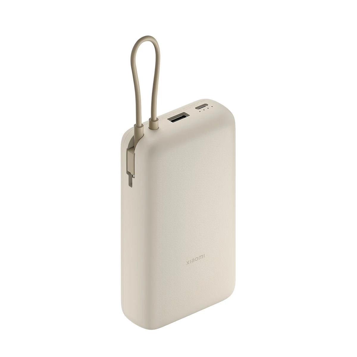 Kép 2/2 - Xiaomi Power Bank 20.000 mAh 33W, integrált kábellel, bézs EU BHR8851GL