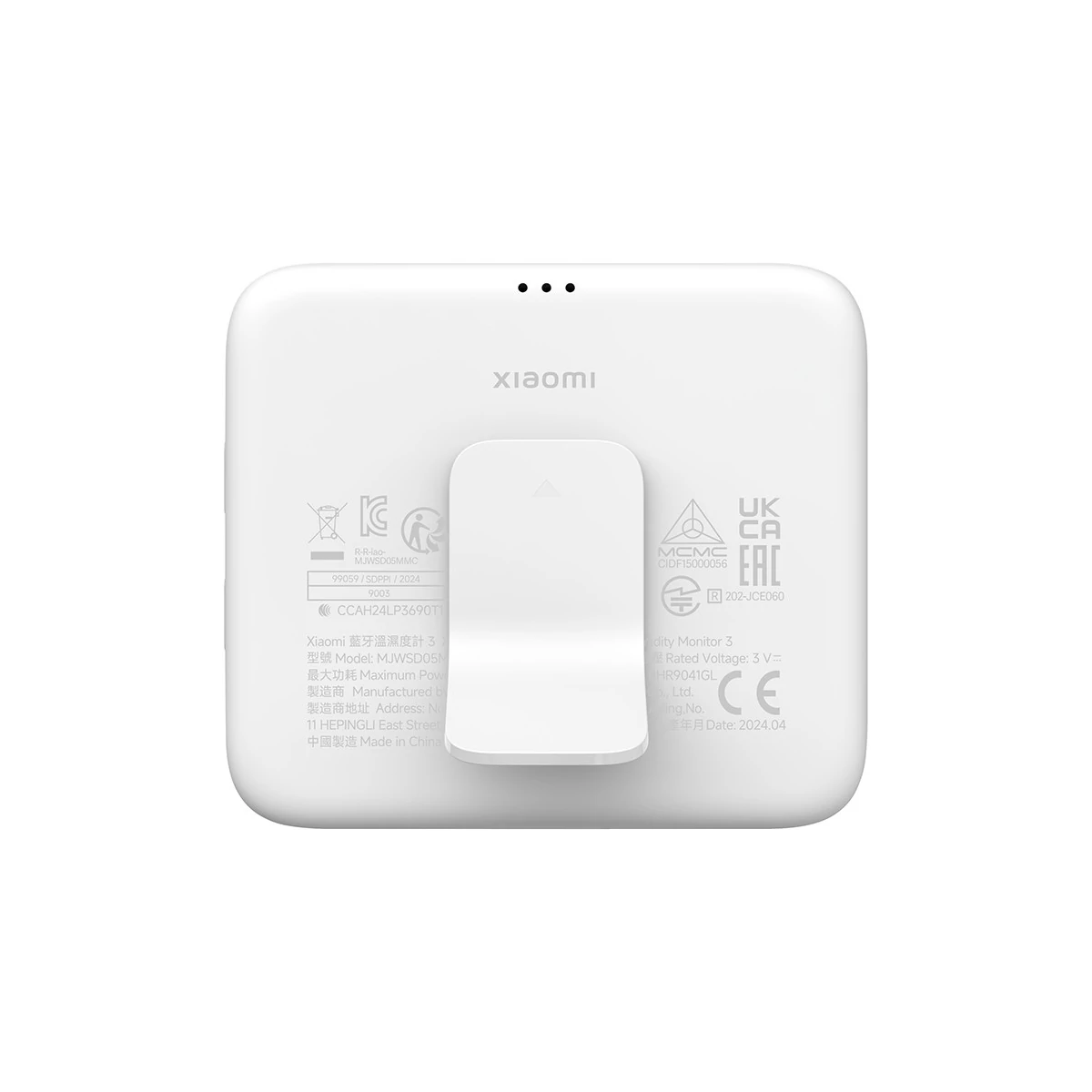 Kép 3/4 - Xiaomi Mi hőmérséklet és páratartalom mérő 3, fehér EU