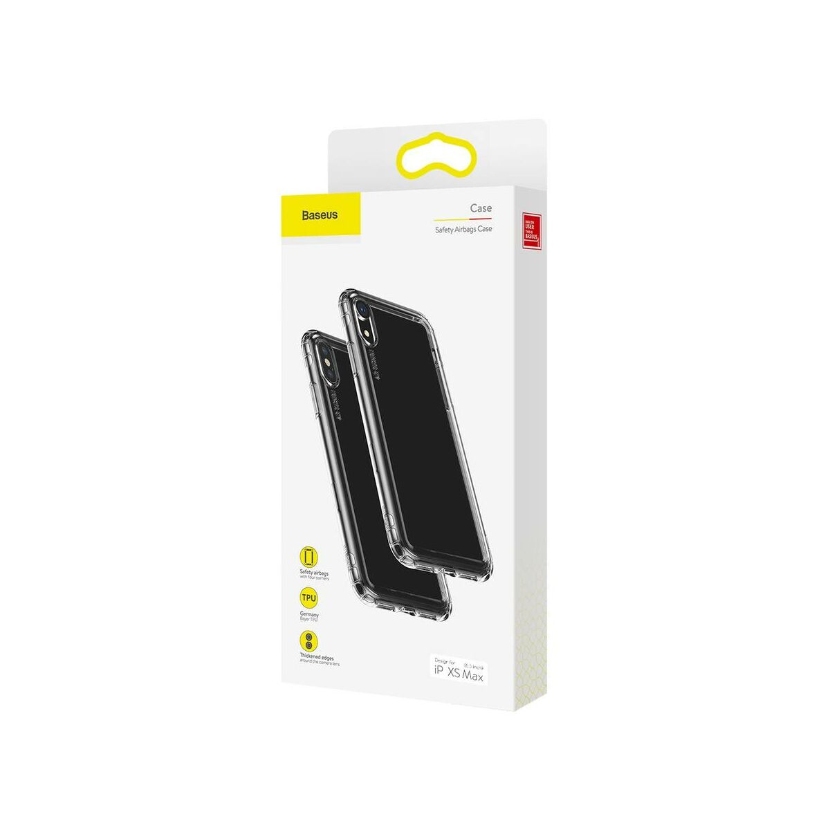 Baseus iPhone XS Max tok, Safety Airbags, átlátszó (ARAPIPH65-SF02)